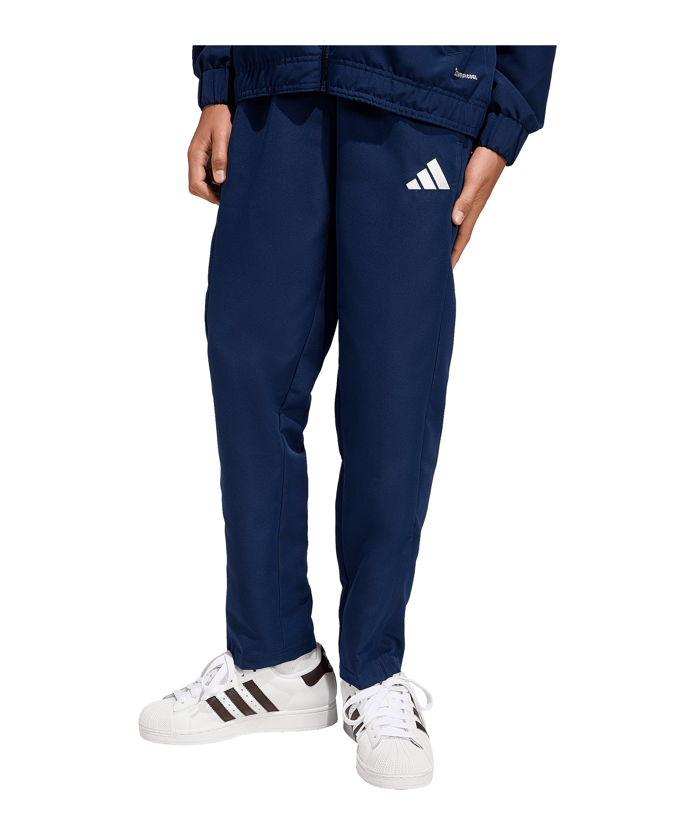 adidas Entrada 26 Präsentationshose Kids Dunkelblau - weiss