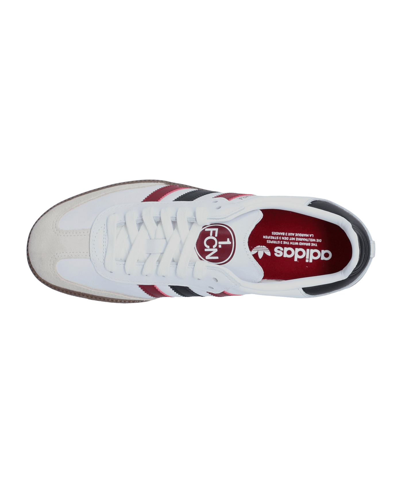 adidas 1. FC Nürnberg Samba Sneaker Weiss - weiss
