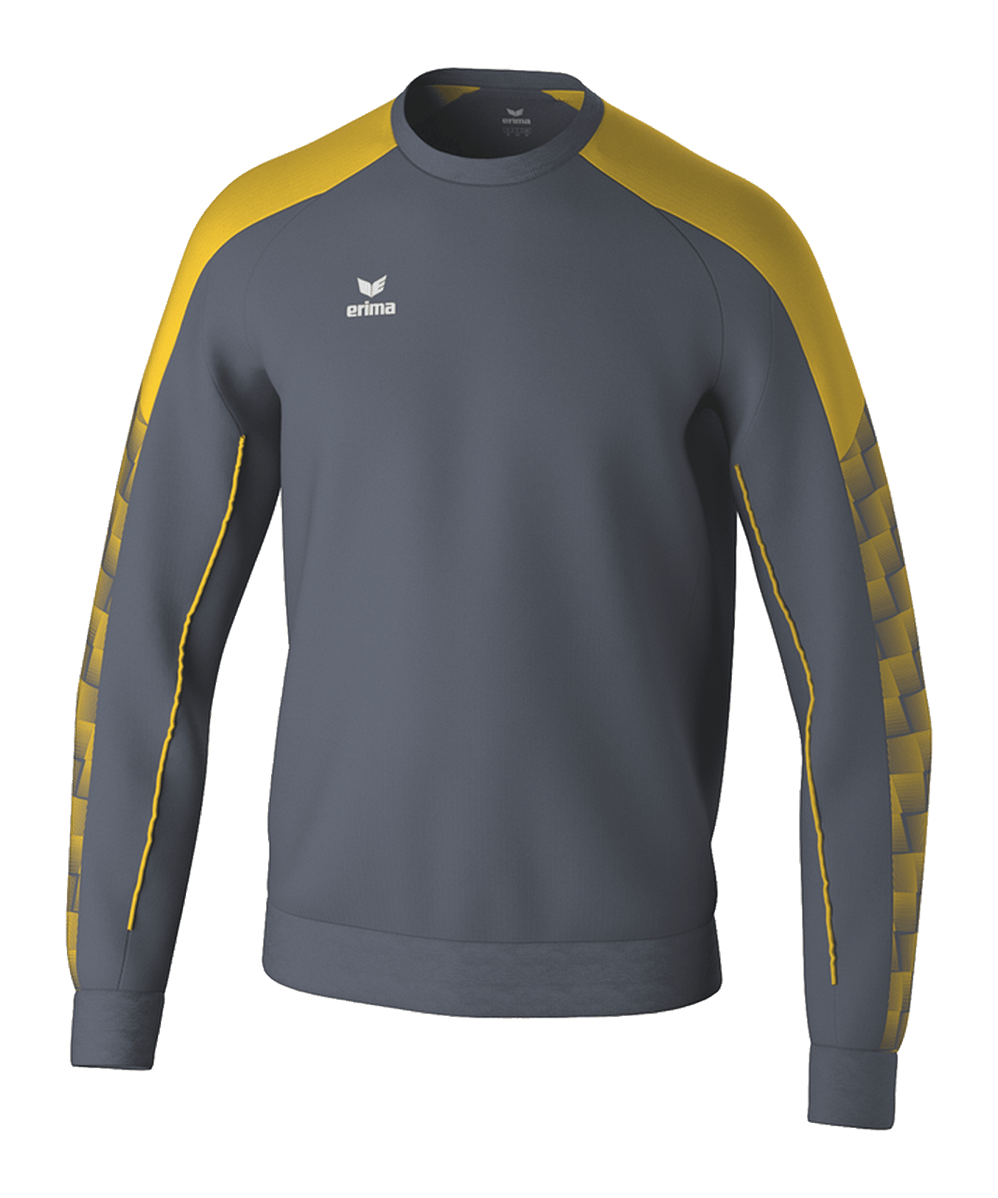 Erima Evo Star Sweatshirt Kids Grau Fslategreygelb - grau