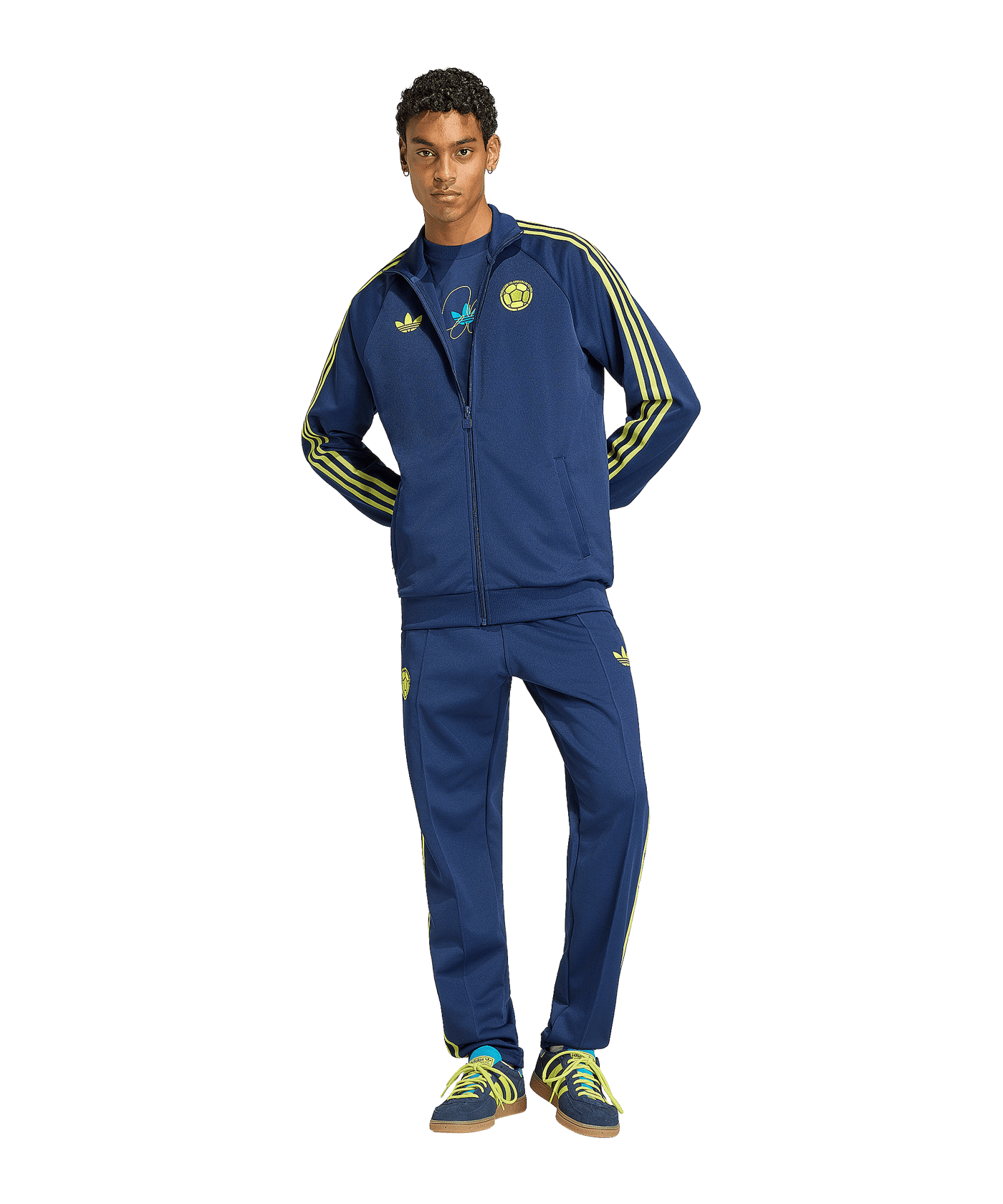 adidas FCF Kolumbien Originals Jacke Dunkelblau