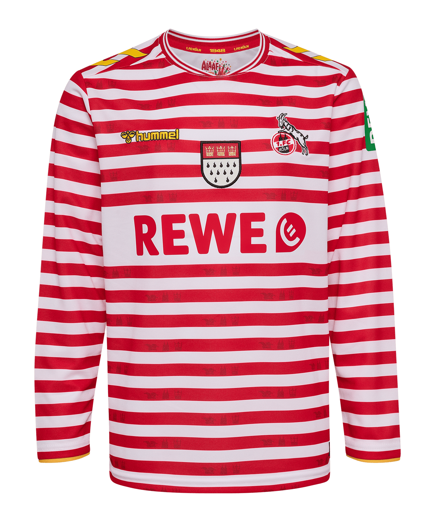 Hummel 1. FC Köln Karneval Trikot Langarm 2025/2026 Kids Weiß F9402 - weiss
