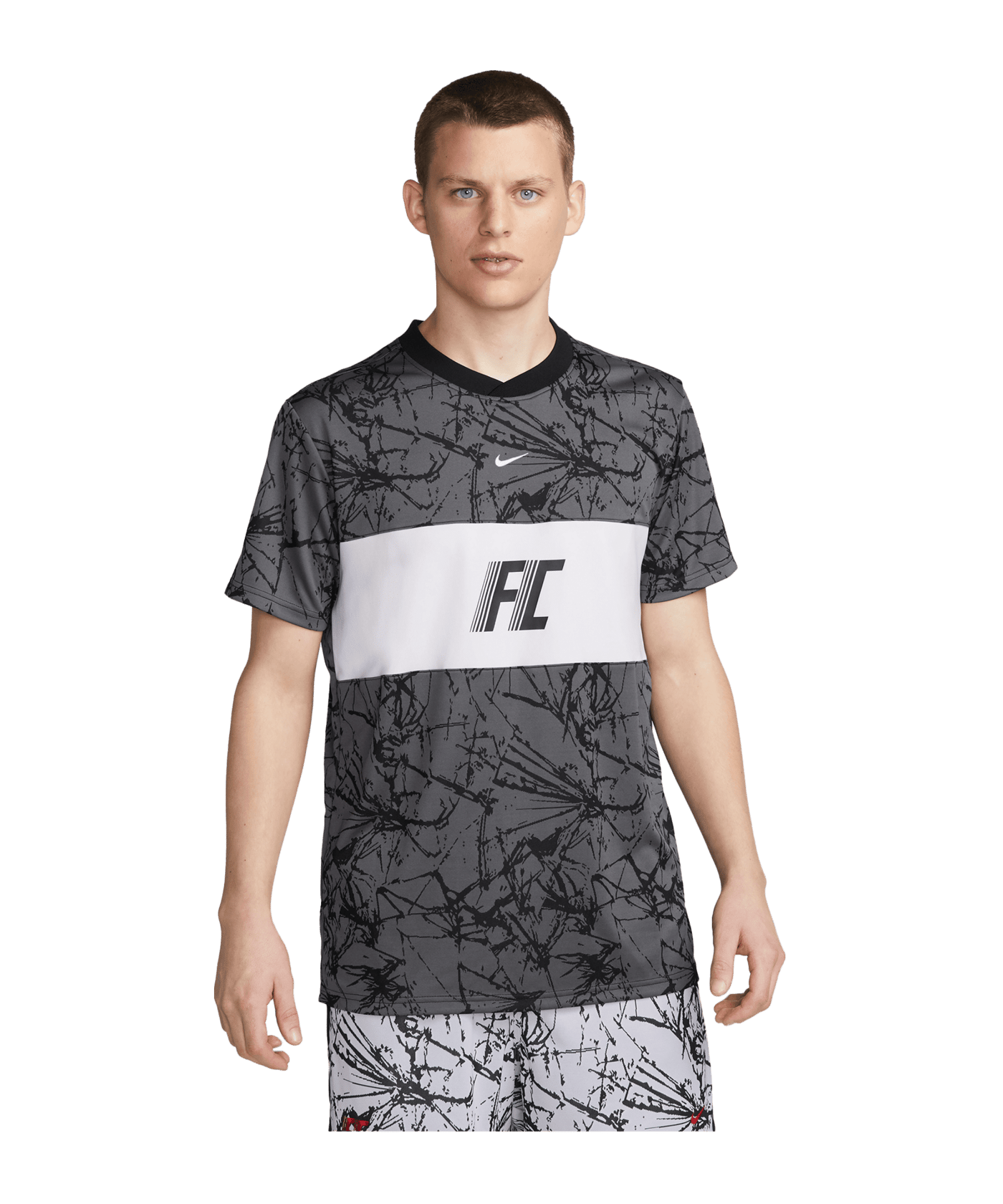 Nike F.C. Trikot Weiss Grau F068 - grau