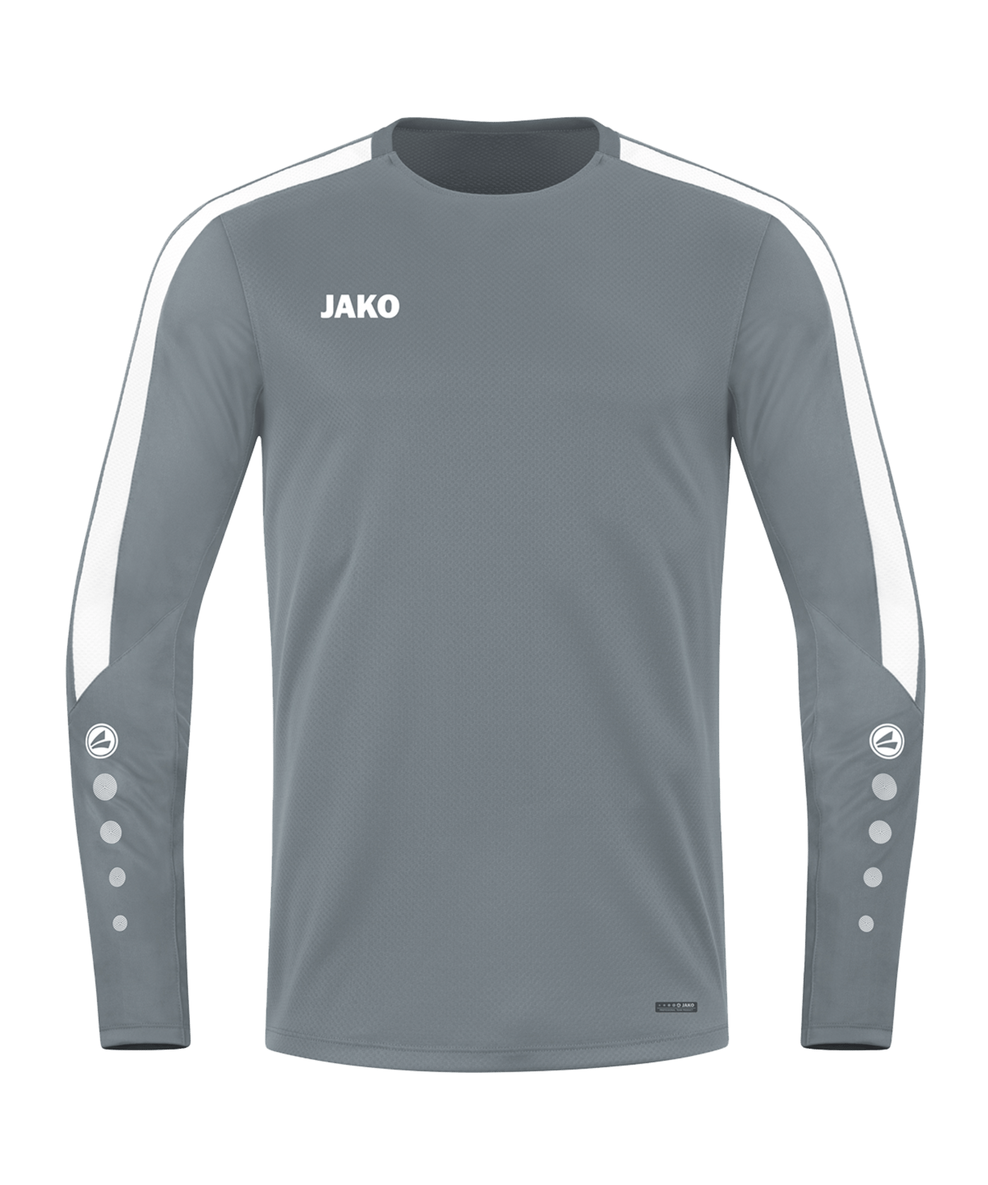 JAKO Power Sweatshirt Kids Grau Weiss F840 - grau