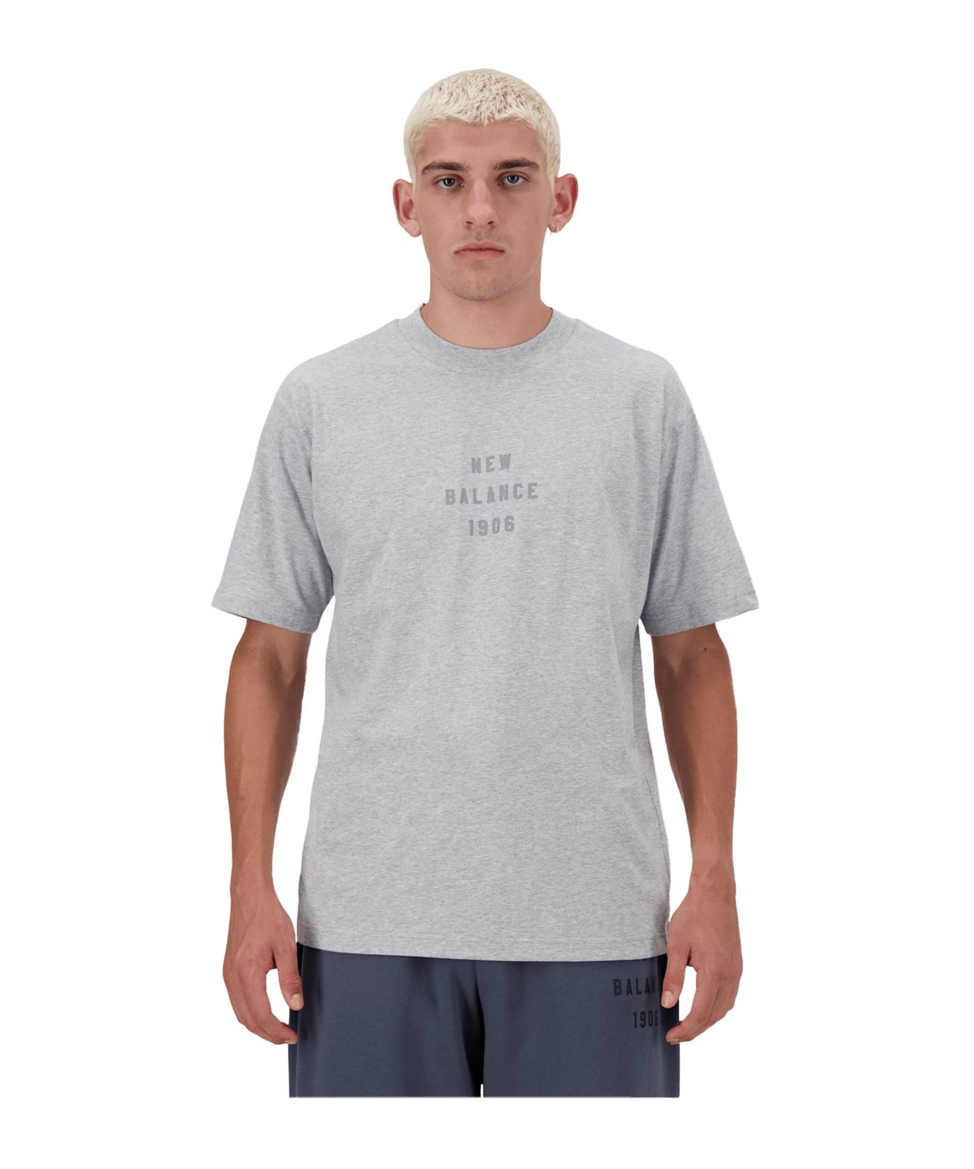 New Balance Iconic Collegiate Graphic T-Shirt FAG - grau