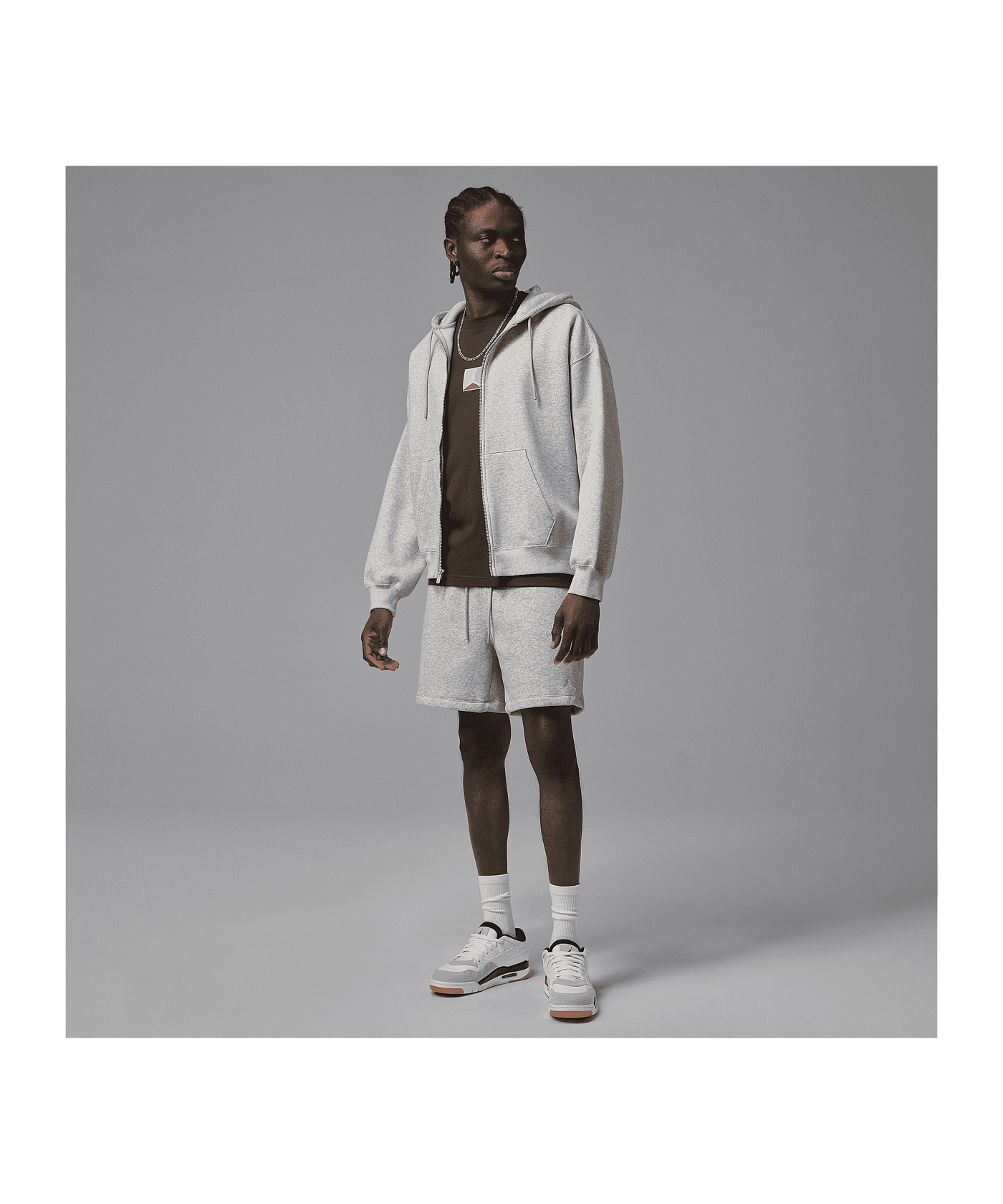 Jordan Brooklyn Fleece Short Grau F050 - grau