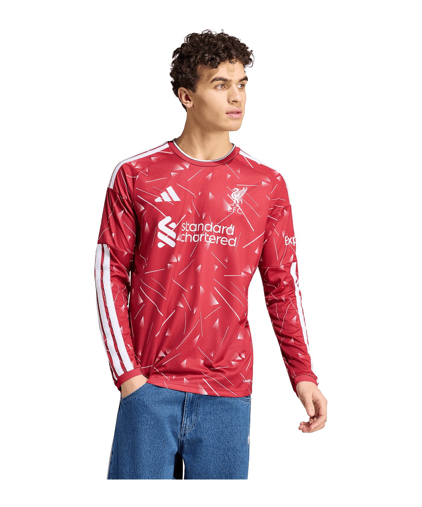adidas FC Liverpool Trikot Langarm Home 2026/2027 Rot - rot