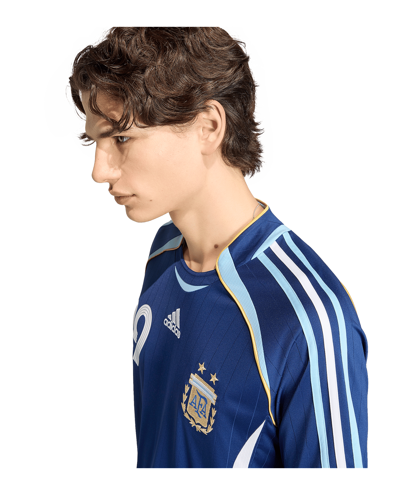 adidas AFA Argentinien Messi Trikot Away 2006 Blau - blau