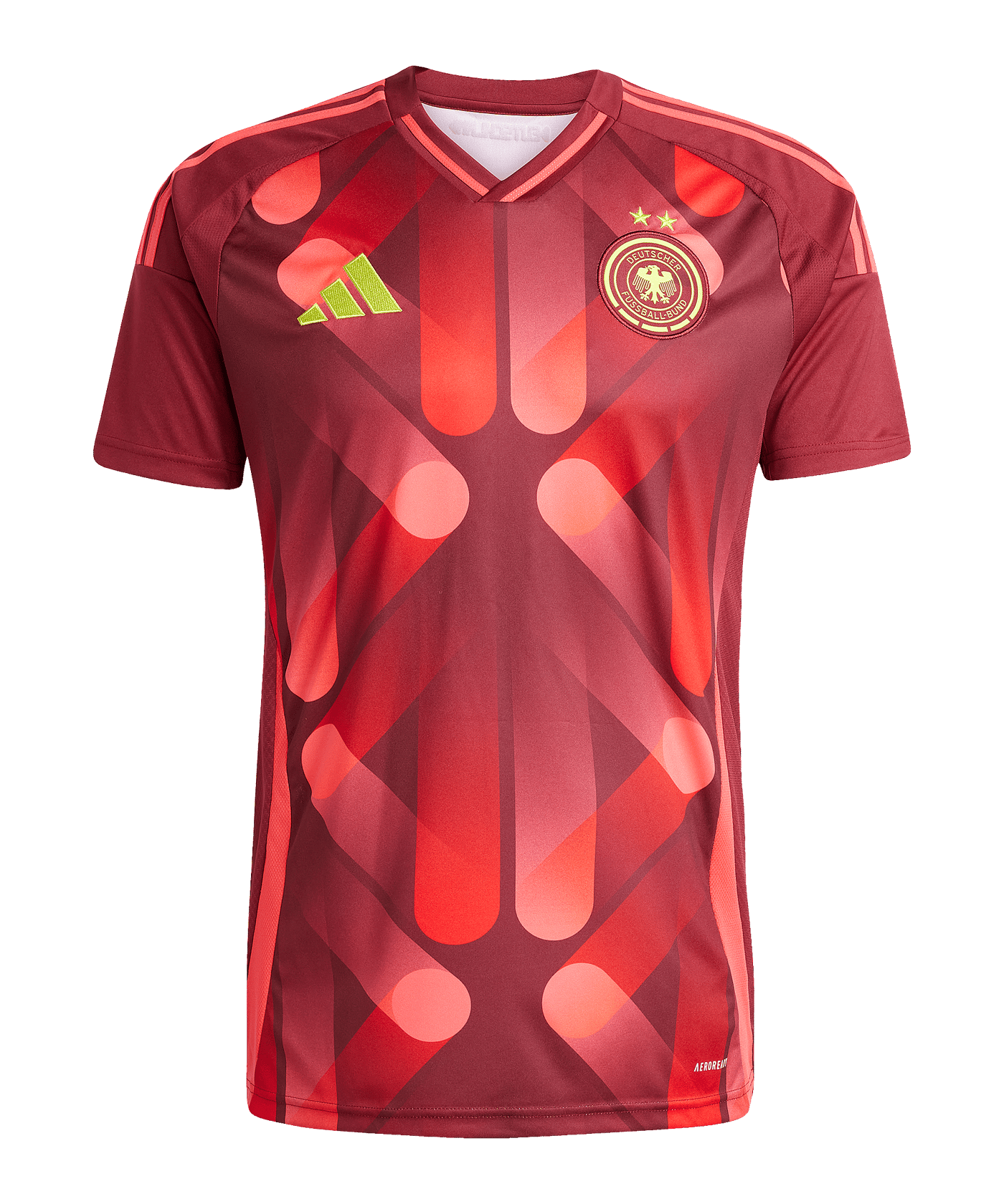 adidas Deutschland Trikot Auswärts EM 2025 Rot - rot