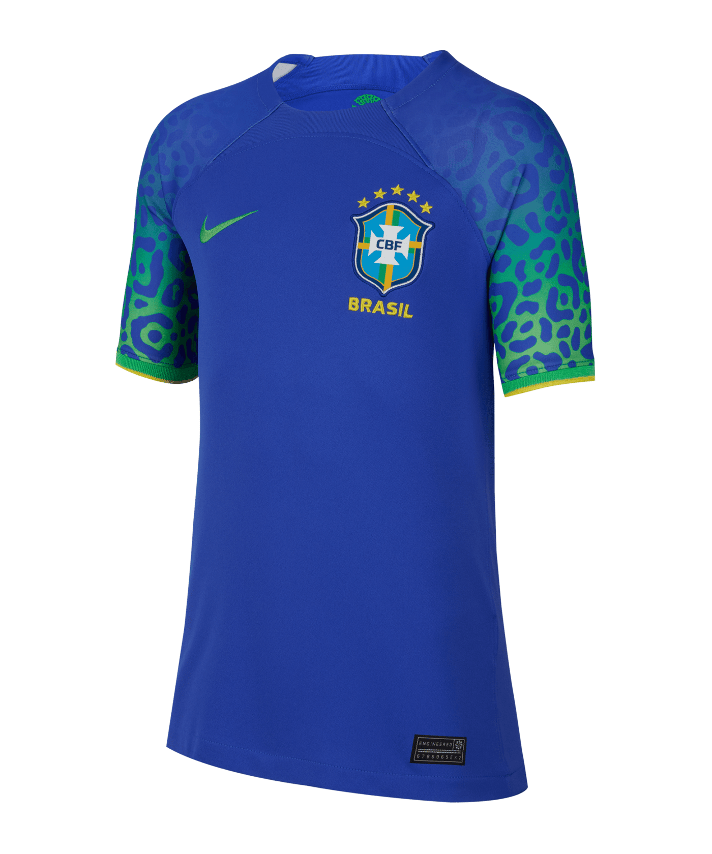 Nike Brasilien Trikot Away WM 2022 Kids Blau F433 - blau