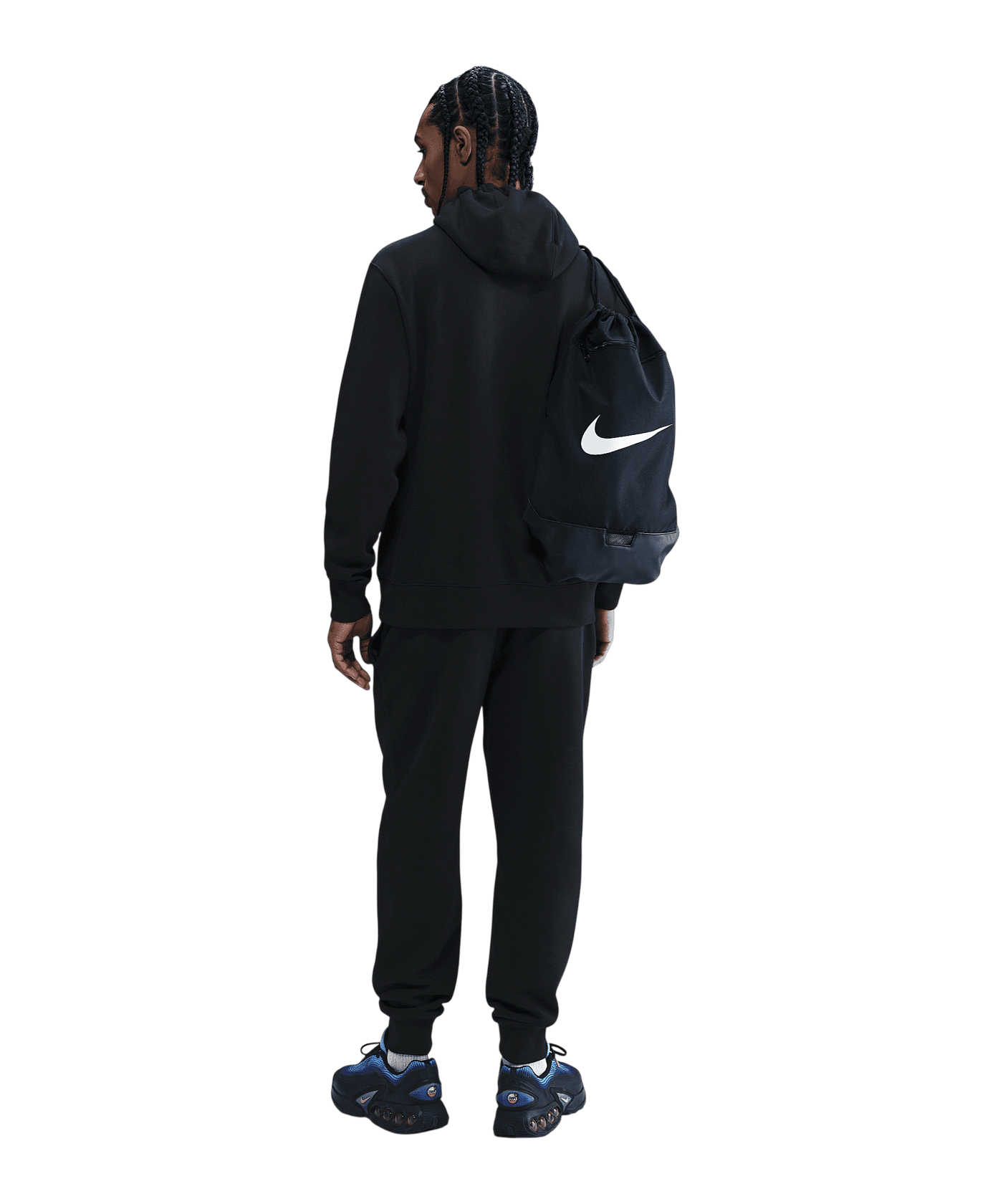 Nike Club Pullover Fleece Hoody Schwarz F010 - schwarz