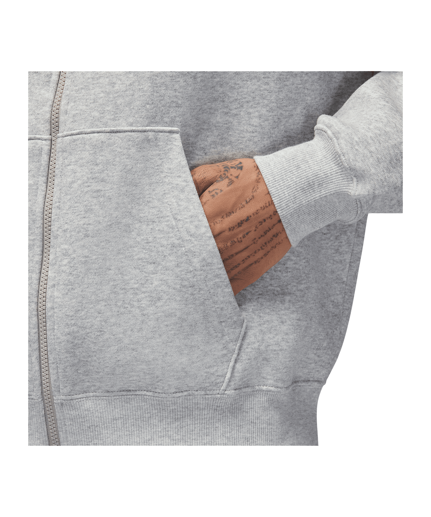 Jordan Brooklyn Oversized Kapuzenjacke Grau F050 - grau