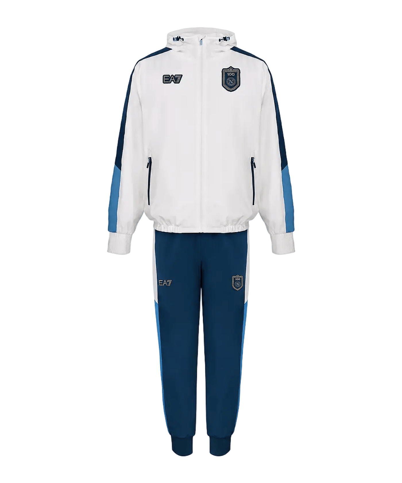 EA7 SSC Neapel Trainingsanzug Weiß - weiss