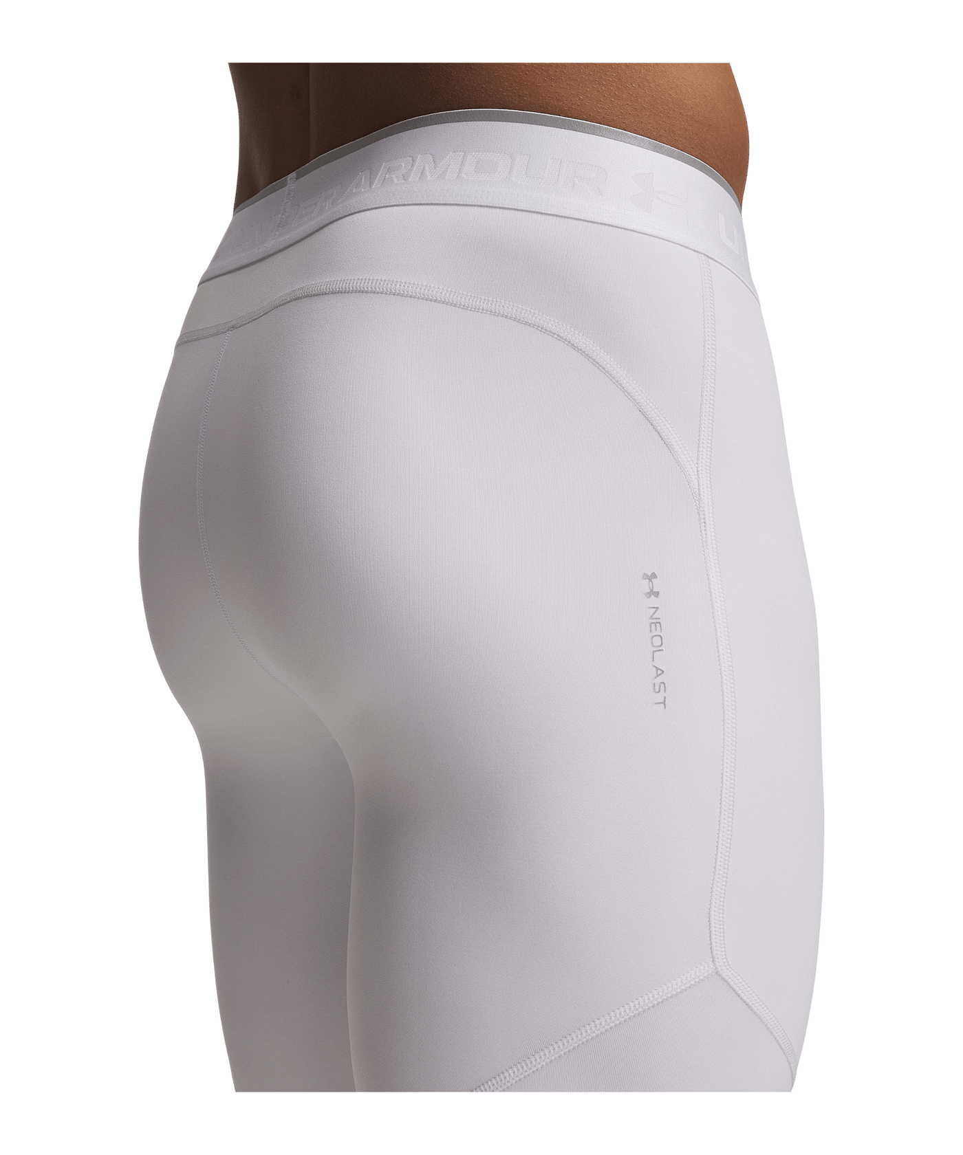 Under Armour HG Elite Long Short Weiß F100 - weiss