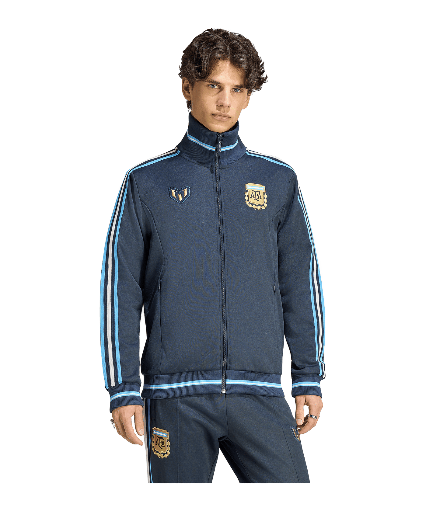 adidas Argentinien Messi Jacke 2026 Blau - blau
