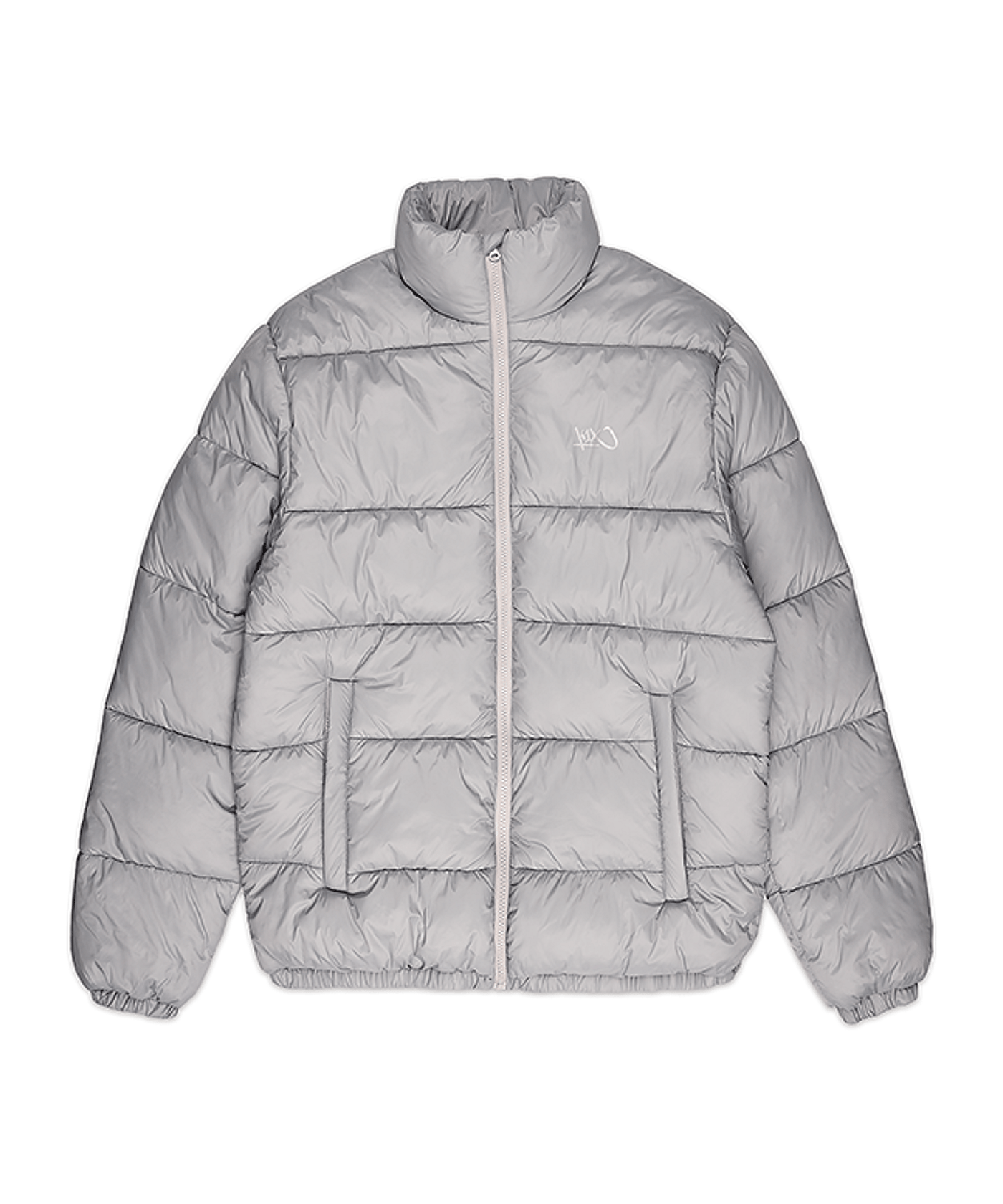 K1X 3D Puffer Jacke Grau - grau