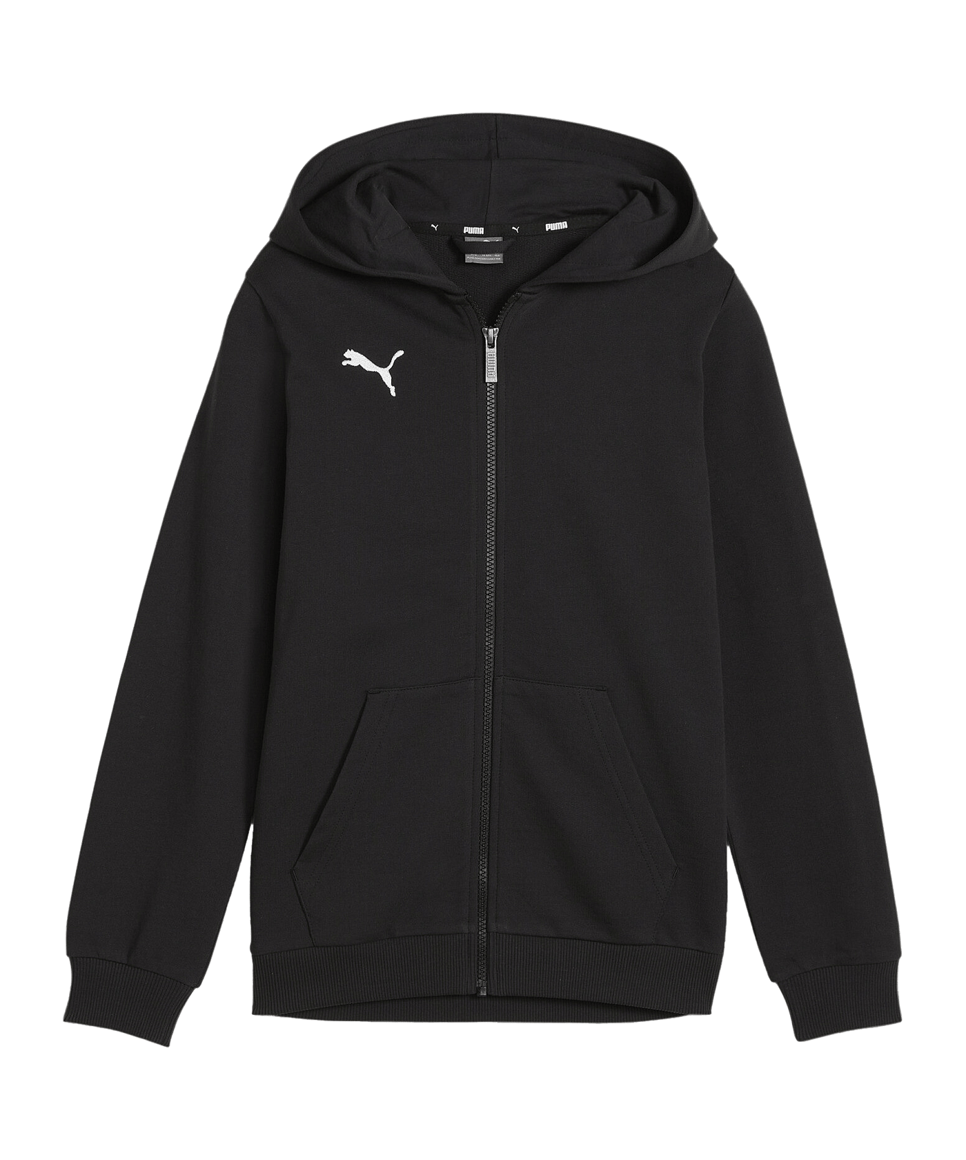 PUMA teamGOAL Casuals Kapuzenjacke Kids F03 - schwarz