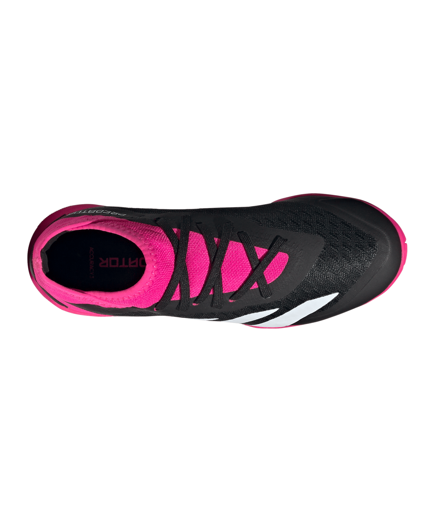 adidas Predator Accuracy.3 IN Halle Own Your Football Kids Schwarz Weiss Pink - schwarz