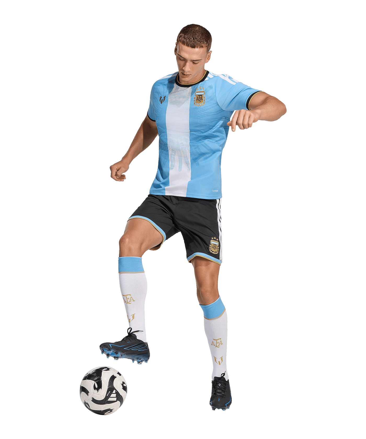 adidas Argentinien Messi Short 2026 Schwarz - schwarz