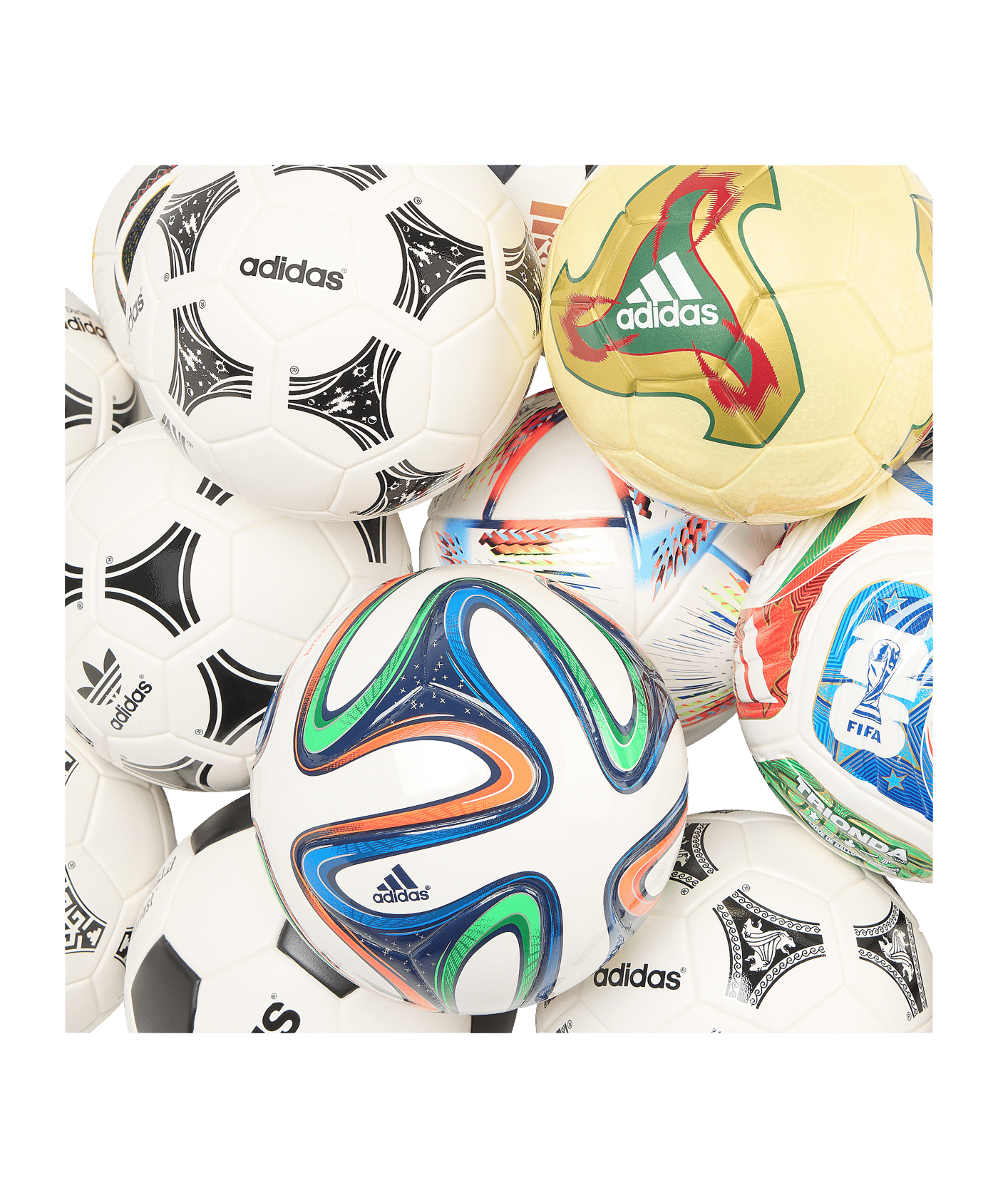 adidas FIFA World Cup Historical Set Miniball Weiß - weiss