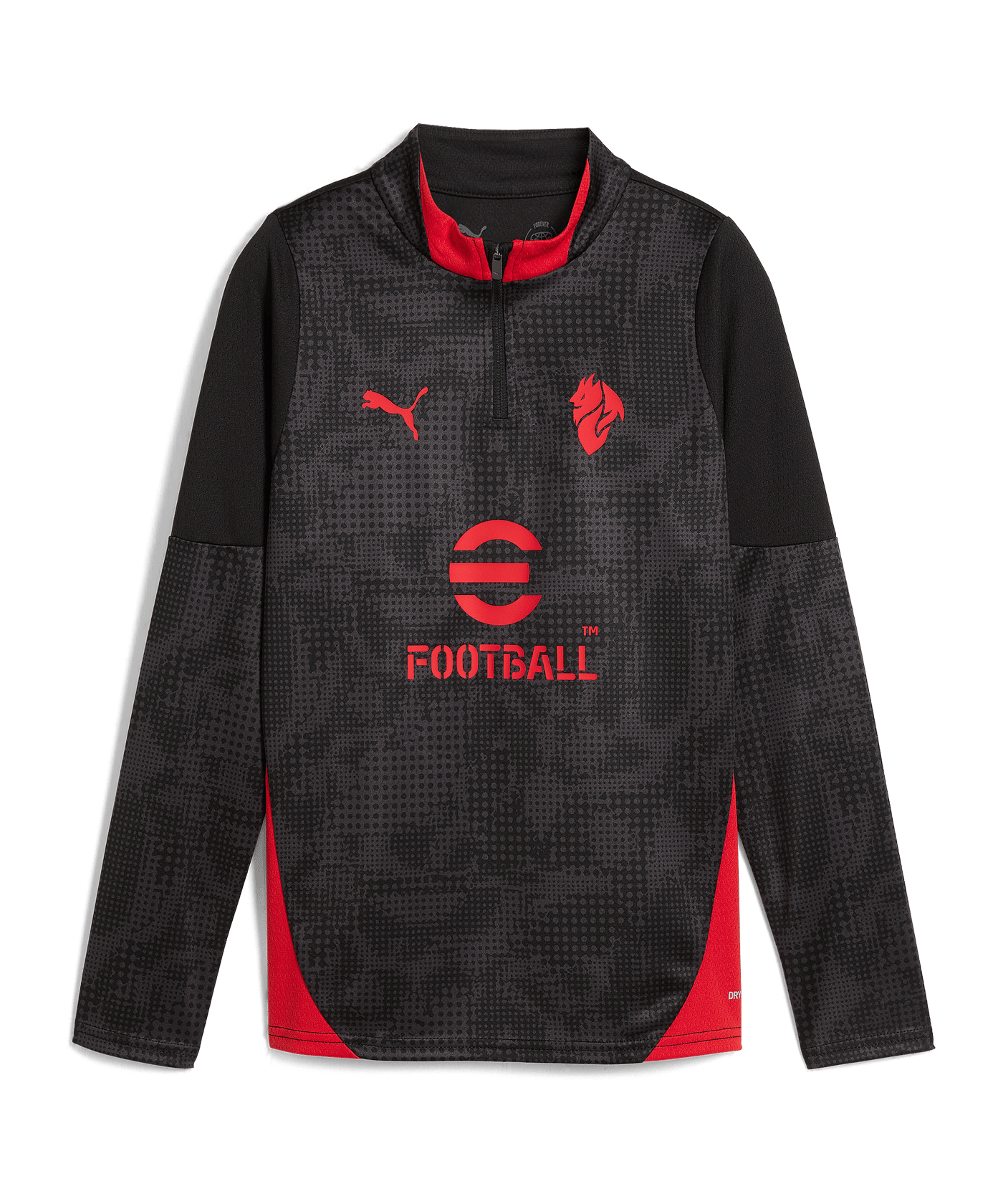 PUMA AC Mailand Training 1/4 Zip Sweatshirt Kids Schwarz F04 - schwarz