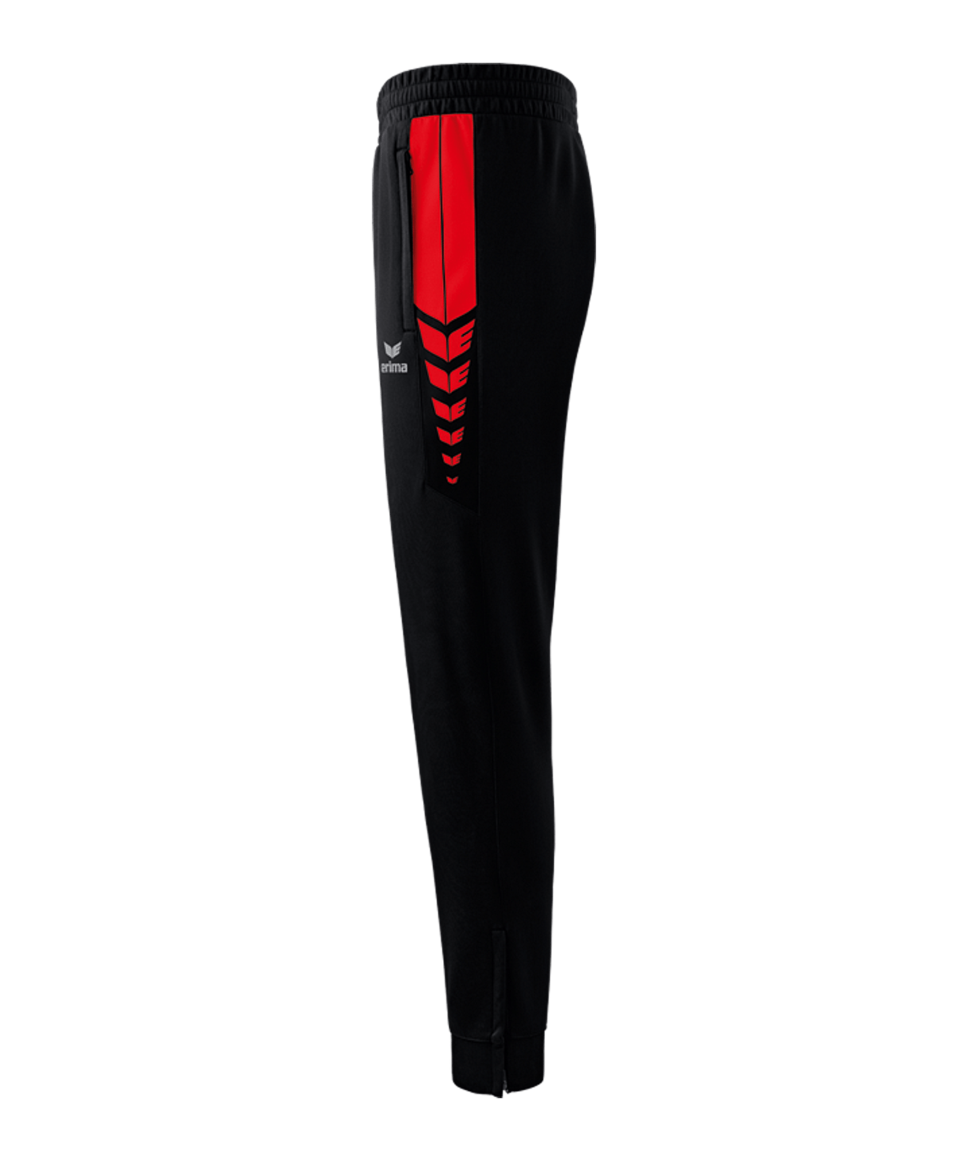 Erima Six Wings Worker Hose Kids Schwarz Rot - schwarz