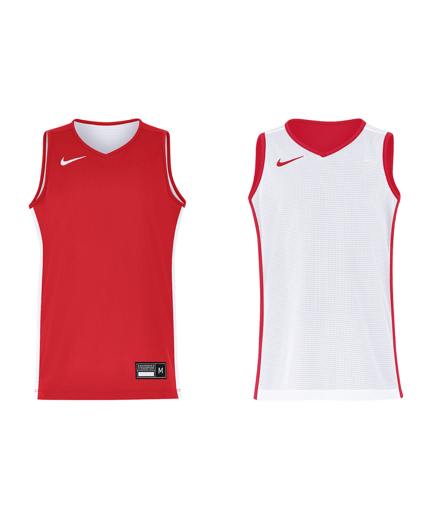 Nike Team25 Basketball Stock Reversible Trikot Kids Rot F657 - rot