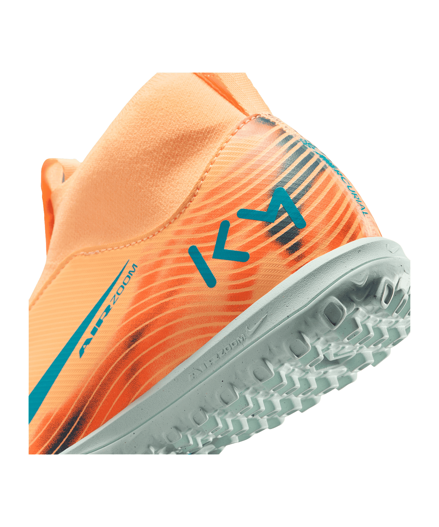 Nike Jr Air Zoom Mercurial Superfly X Academy TF Kylian Mbappe Signature Kids Orange F801 - orange