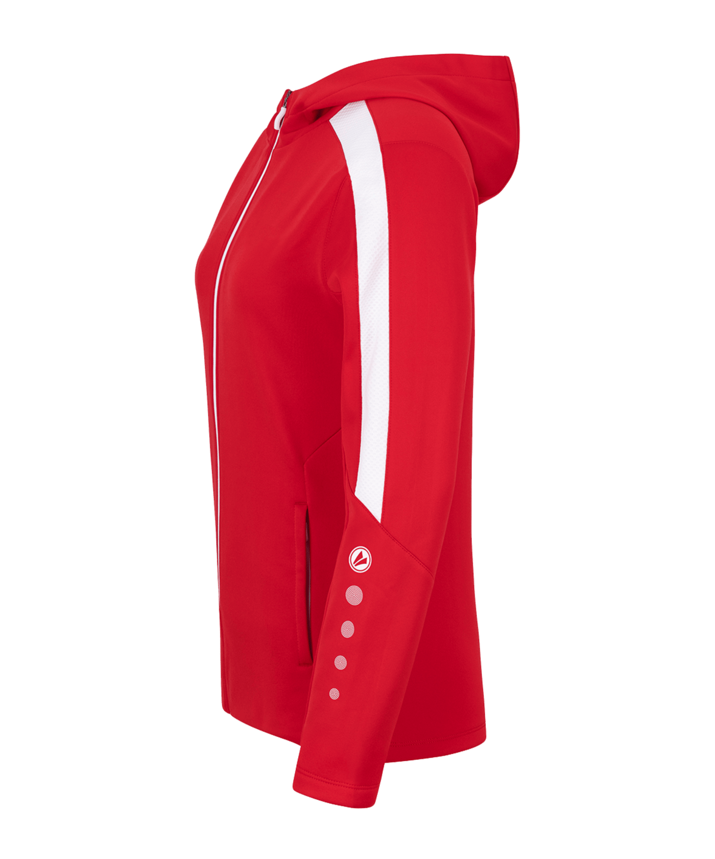 JAKO Power Kapuzenjacke Damen Rot Weiss F100 - rot