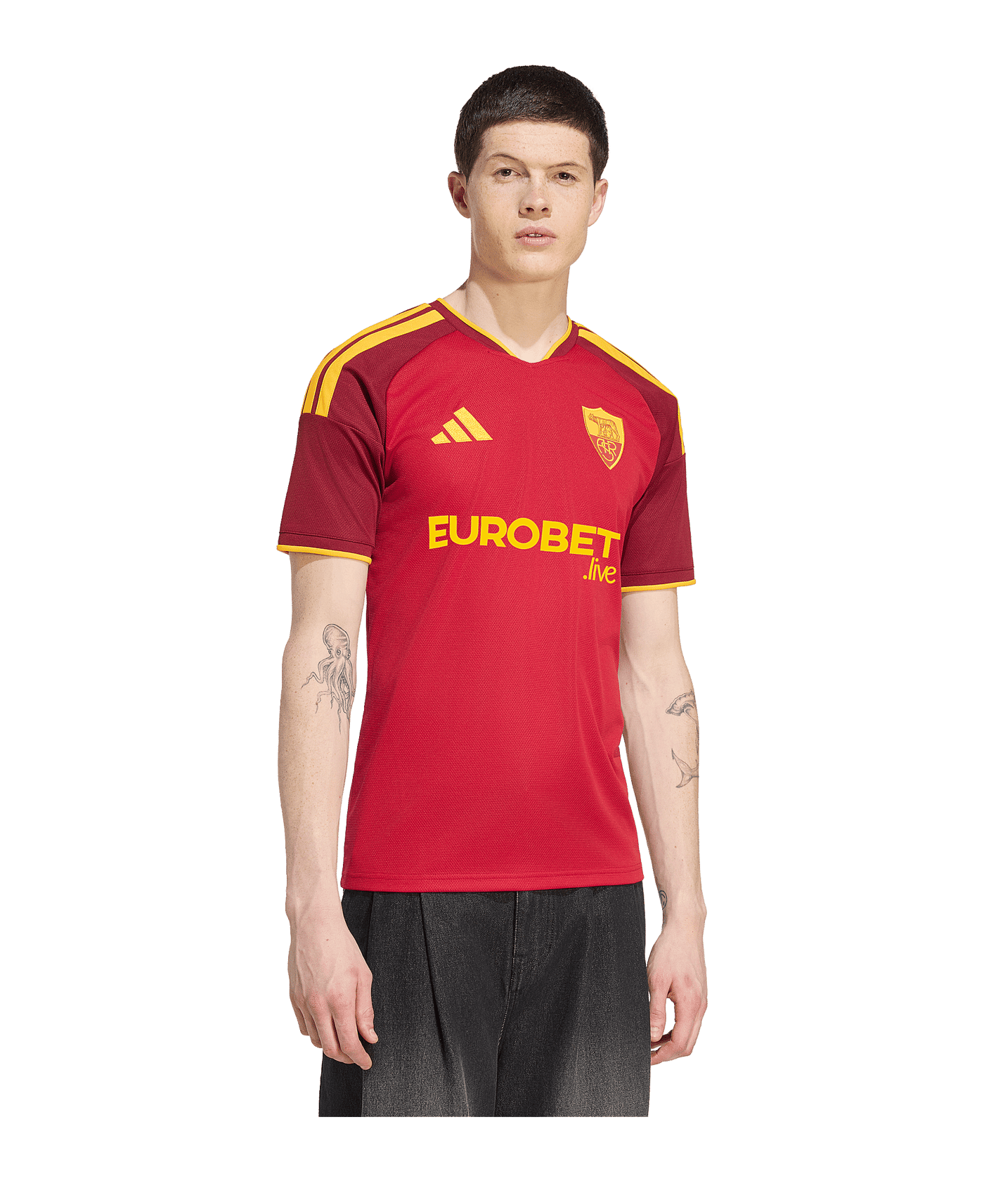 adidas AS Rom Trikot Home 2026/2027 Rot - rot
