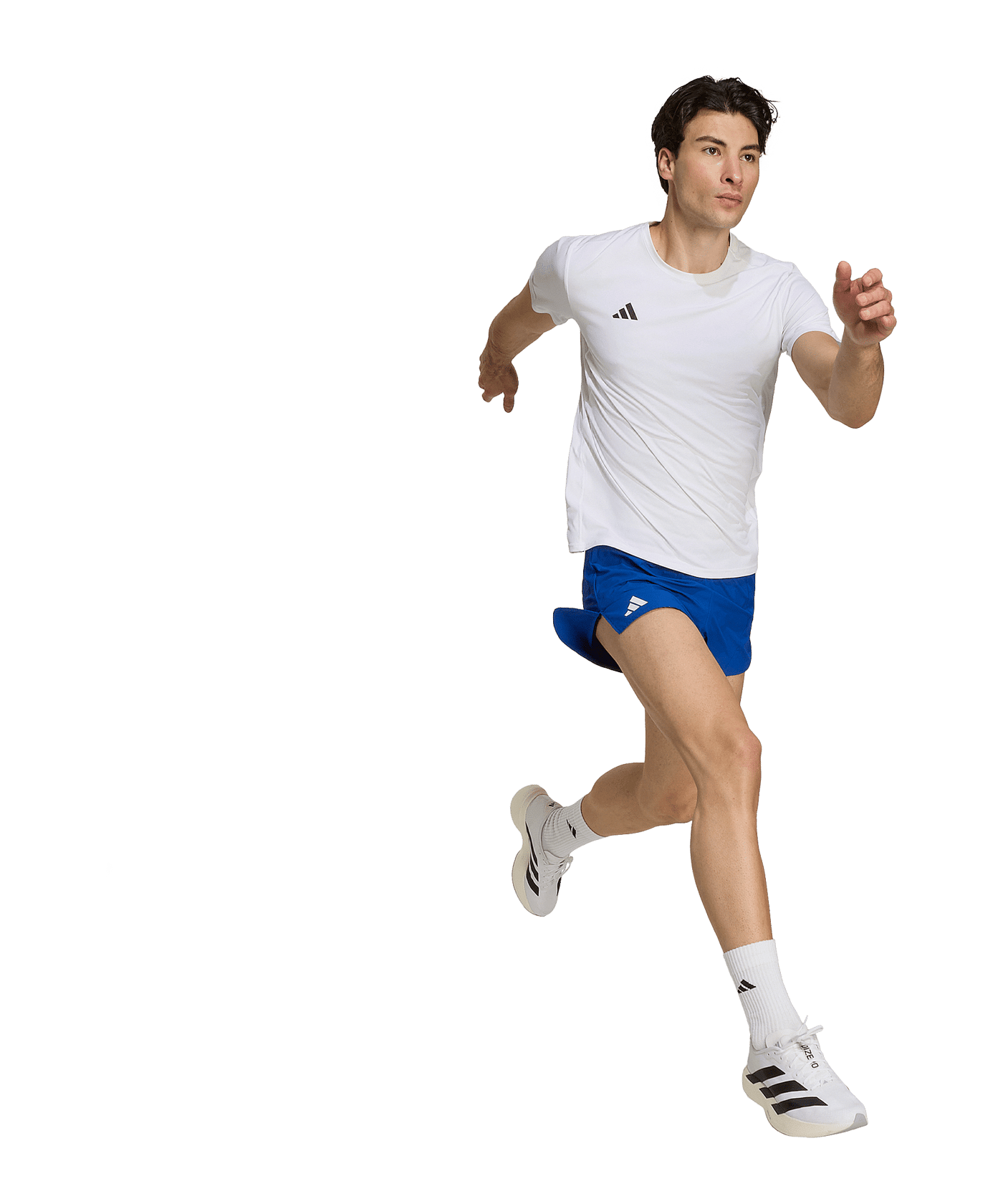 adidas Adizero E Laufshort Blau - blau