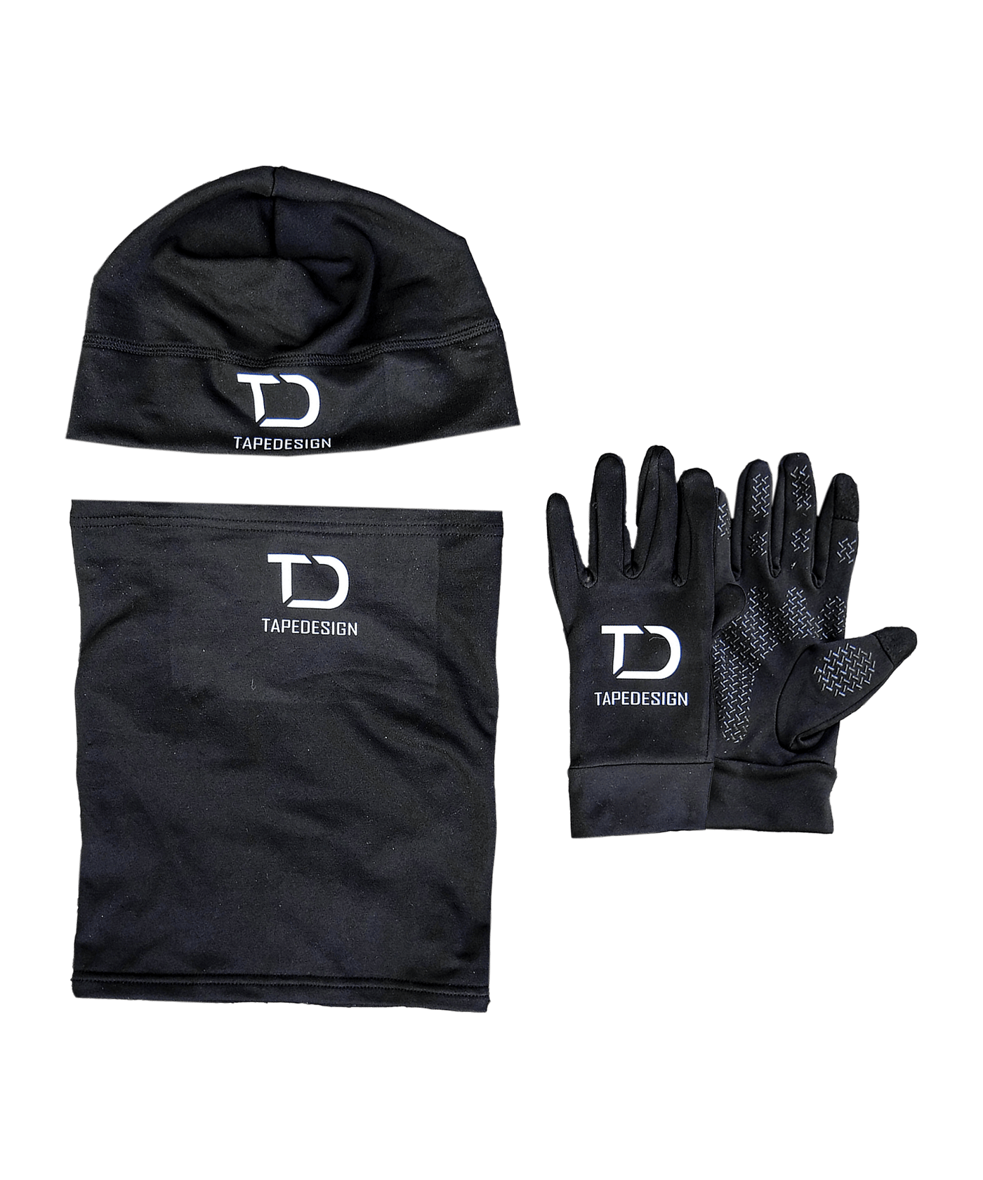 Tapedesign Winterset Schwarz Weiss F01 - schwarz