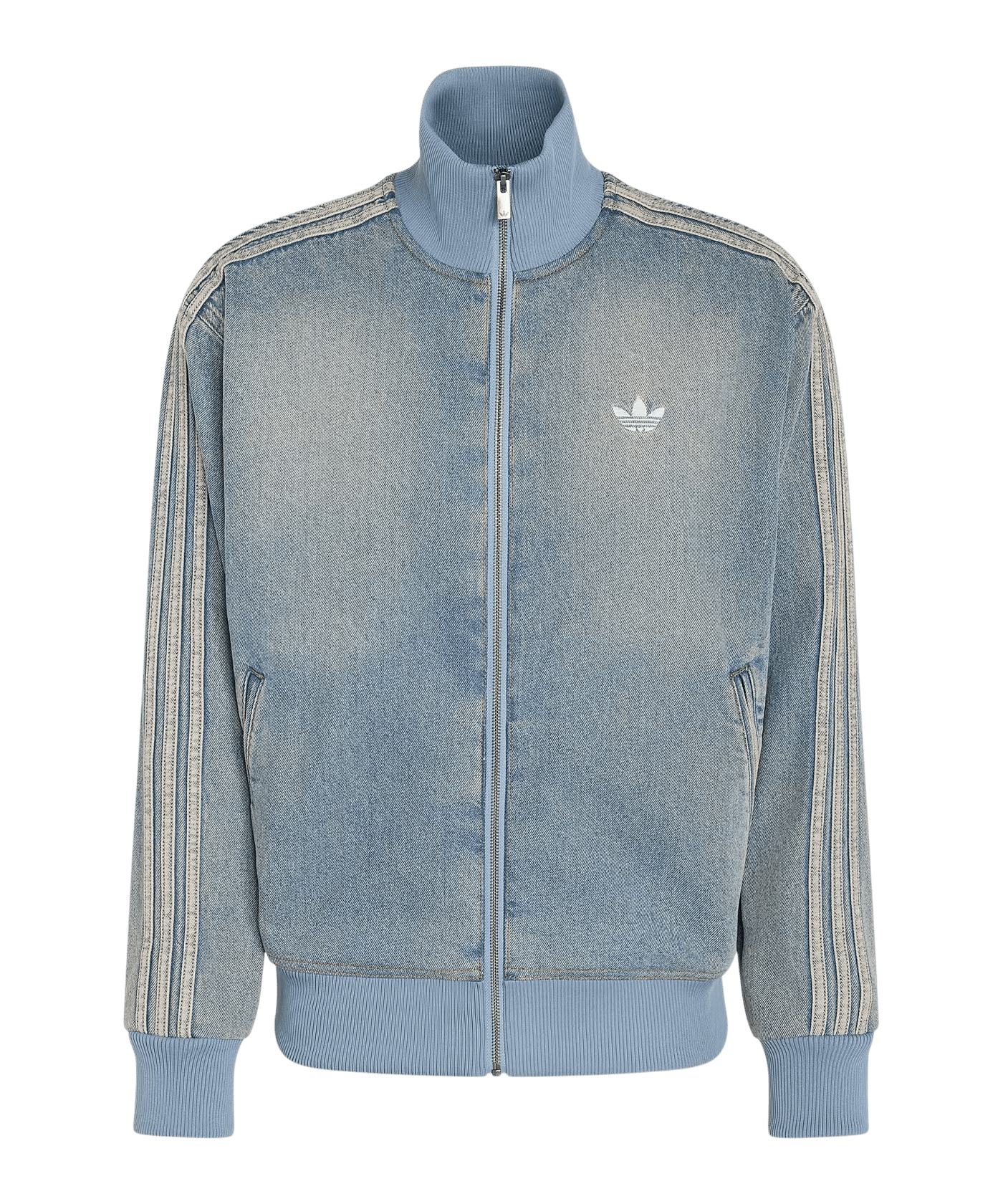 adidas Originals Firebird Adicolor Denim Track Jacke Blau - blau