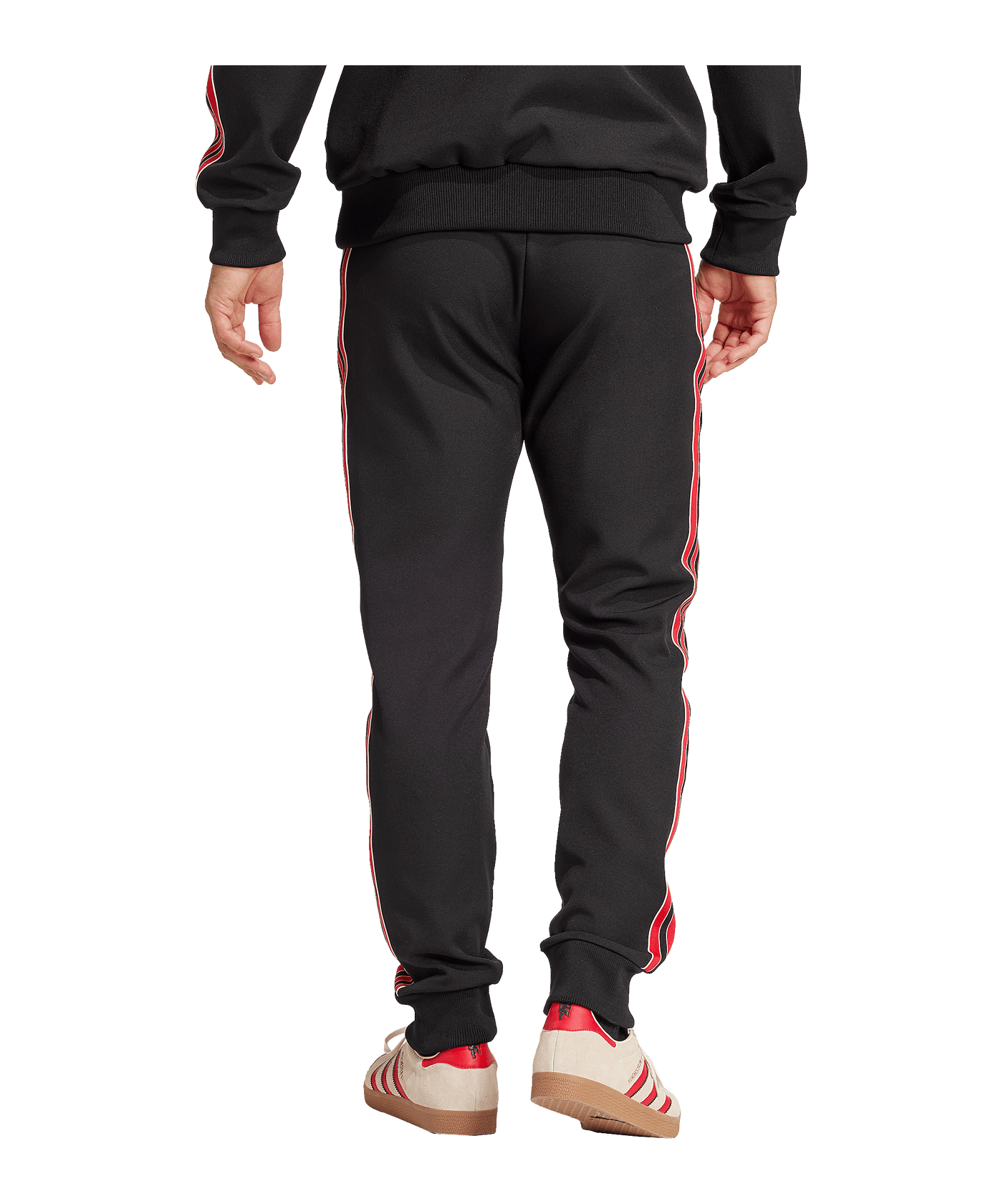 adidas Manchester United Icon Trainingshose Schwarz - schwarz