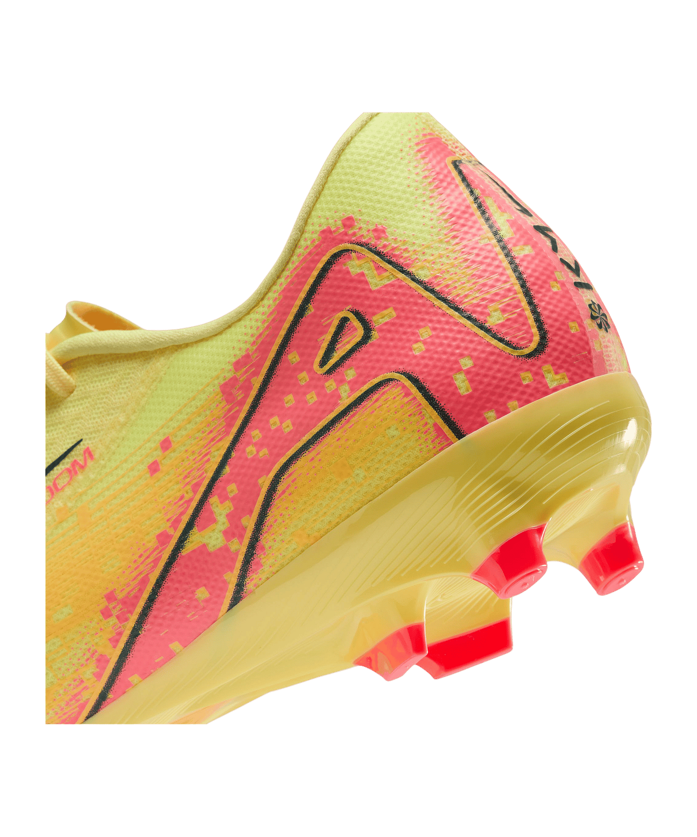 Nike Air Zoom Mercurial Vapor XVI Academy FG/MG  Mbappe Signature Orange Blau F800 - orange