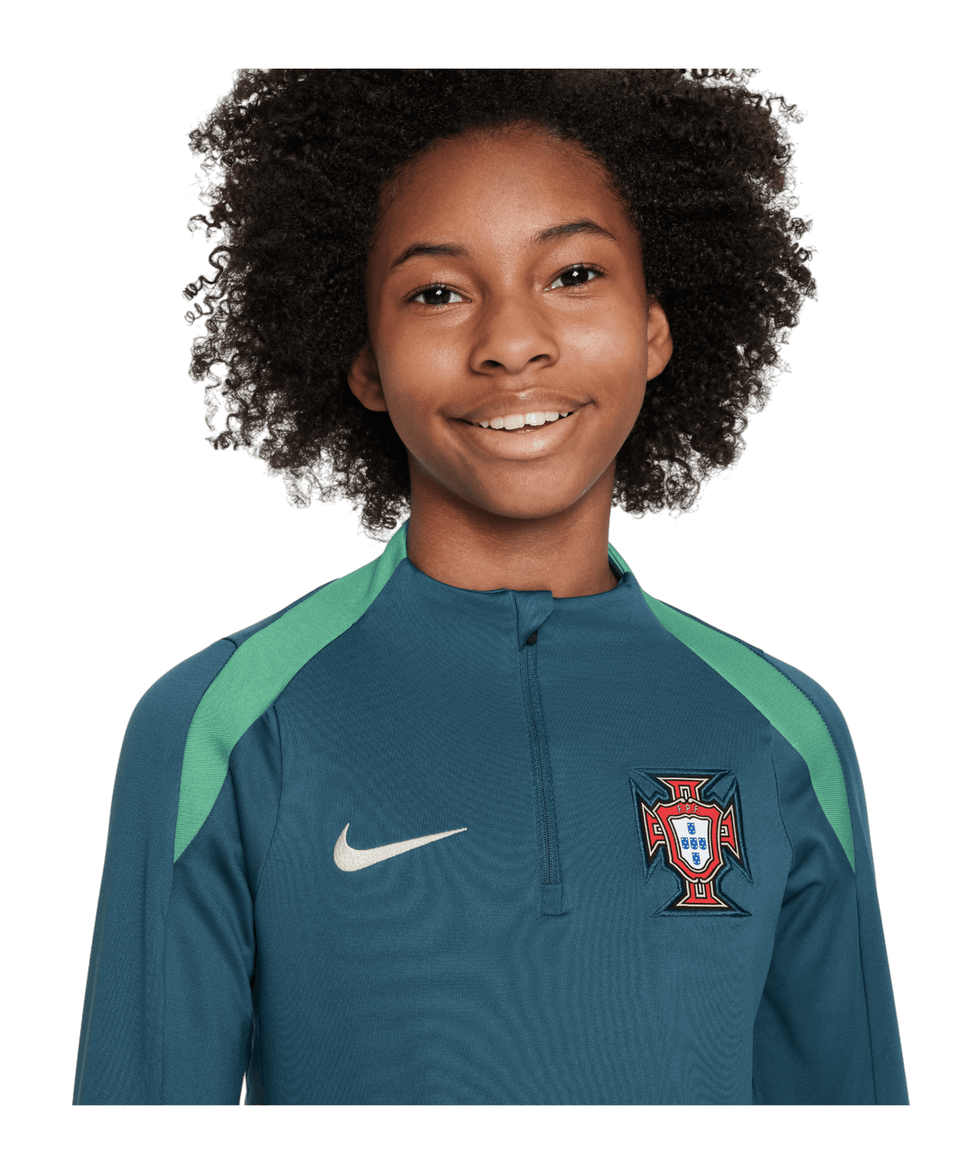 Nike Portugal Drill Top Kids EM 2024 Grün F381 - gruen