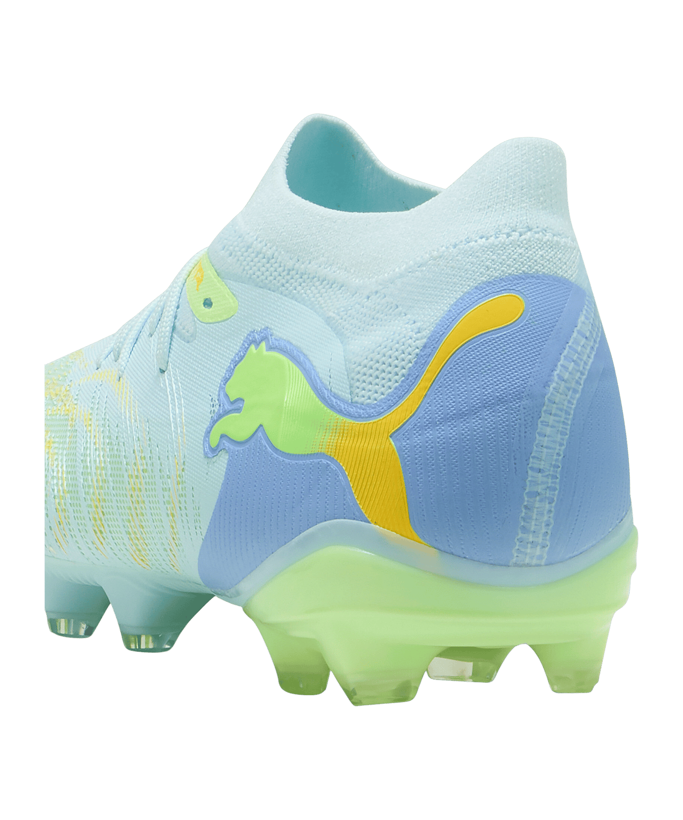 PUMA FUTURE 9 Match FG/AG Light Up Damen Gelb F01 - blau