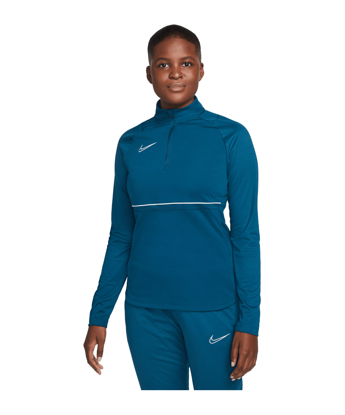 Nike Dri-FIT Academy HalfZip Sweatshirt Damen F460 - blau