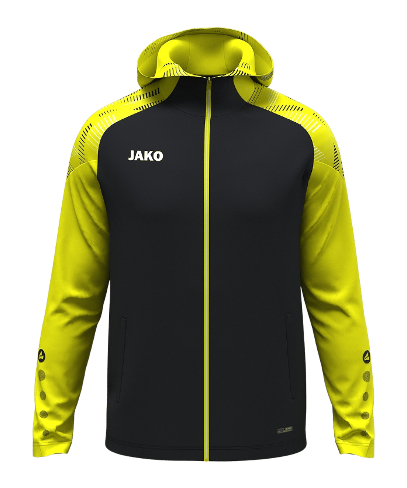 JAKO Sonic Kapuzenjacke Kids Schwarz F819 - schwarz