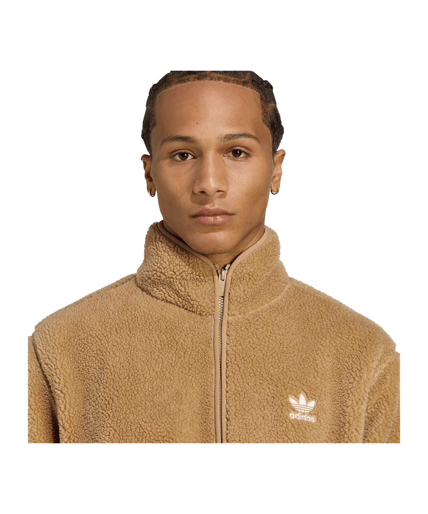 adidas Originals Trefoil Essentials Teddy Fleece Sweatshirt Braun - braun