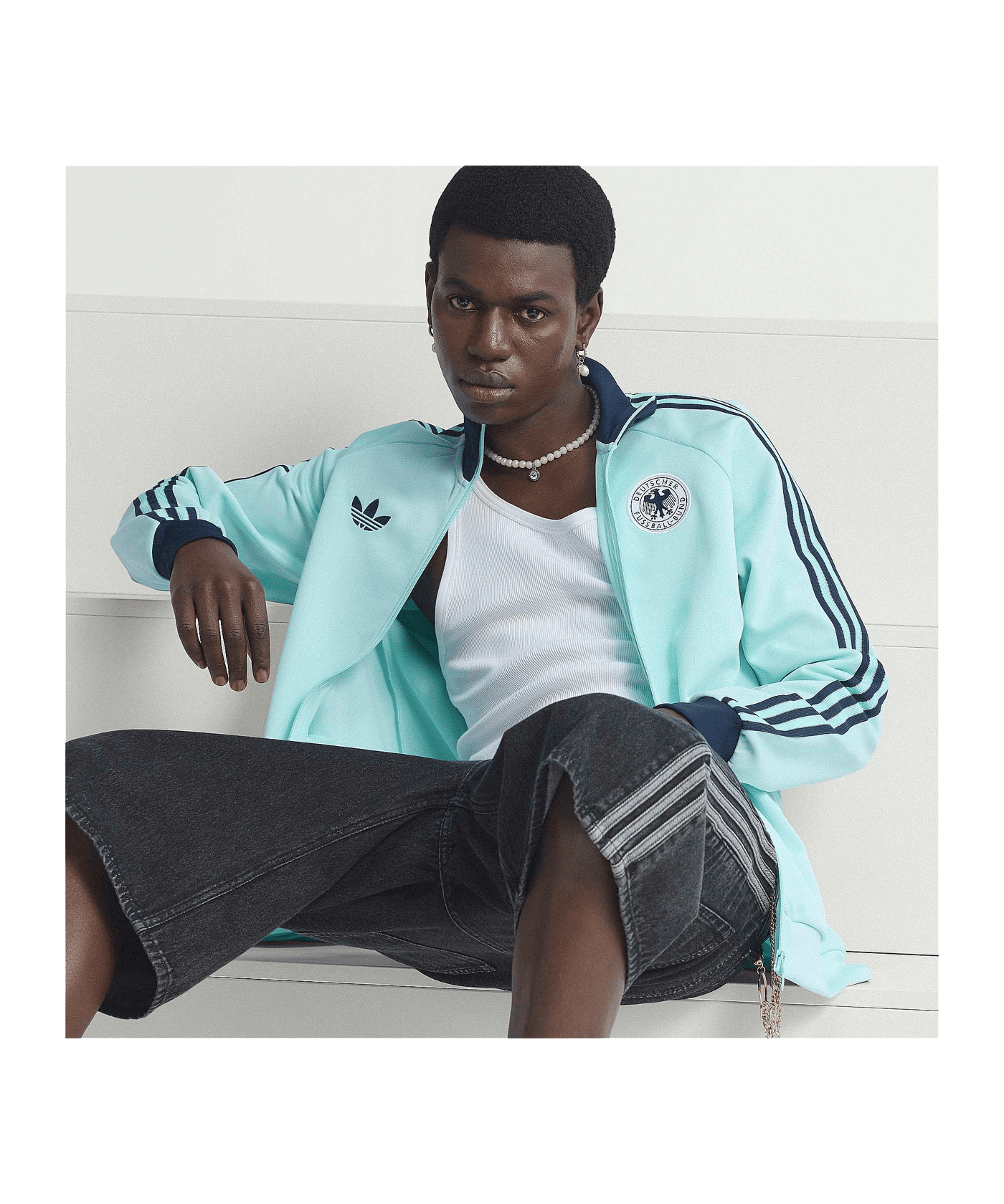 adidas DFB Deutschland Originals Jacke Türkis - tuerkis
