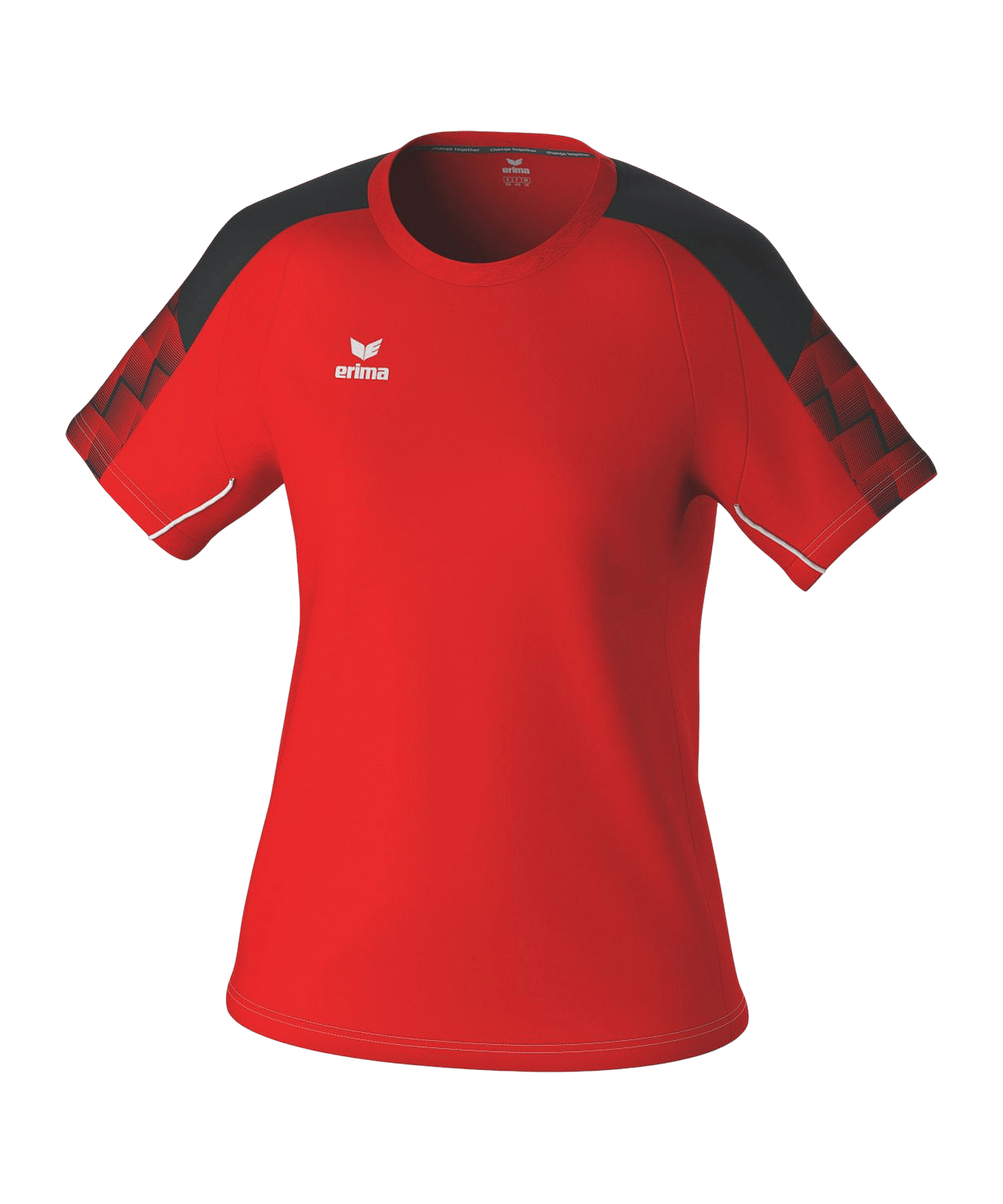 Erima Evo Star T-Shirts Damen Rot Schwarz - rot