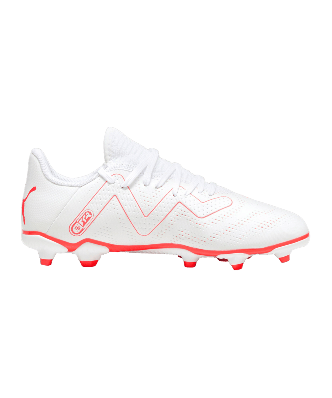 PUMA FUTURE Play FG/AG Breakthrough Jr Kids Weiss Rot Schwarz F01 - weiss