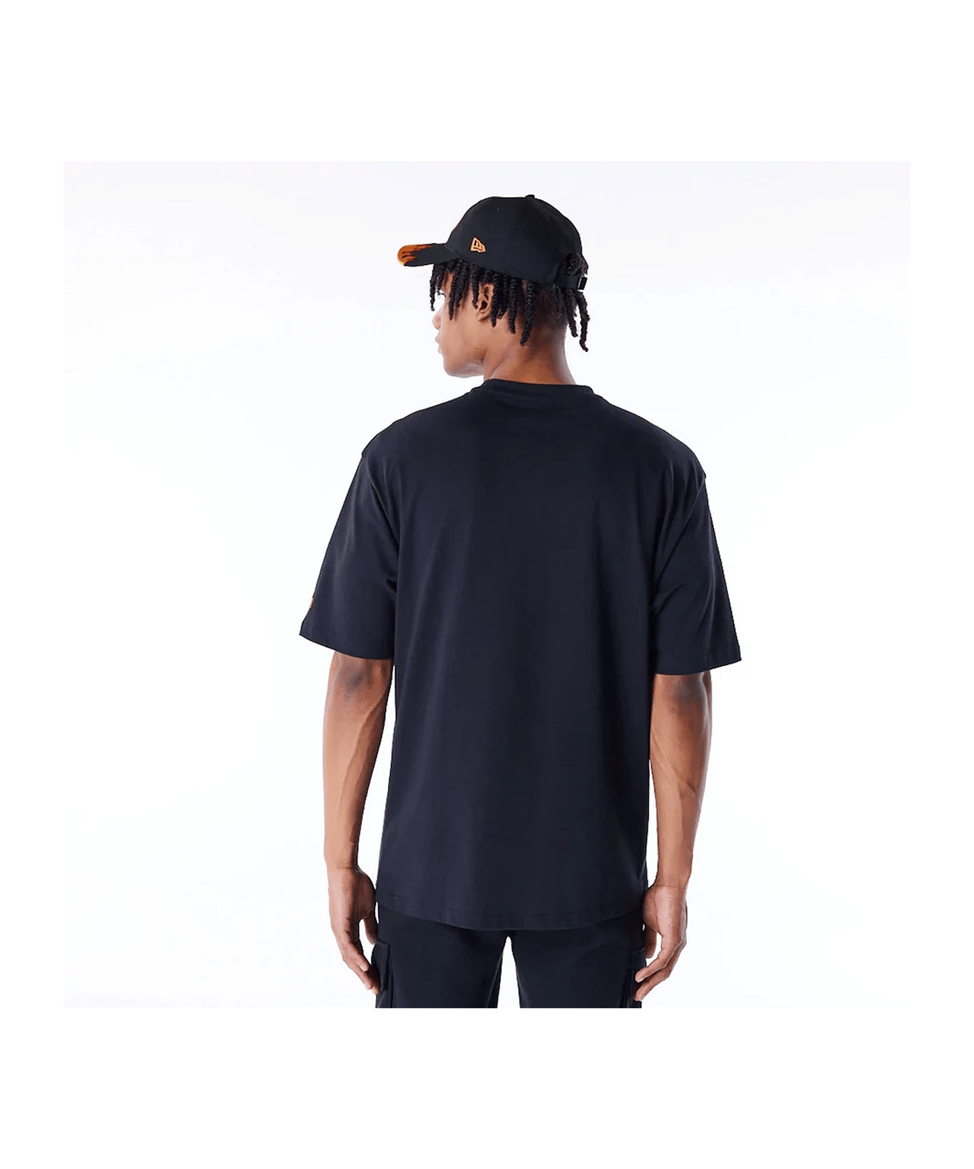 New Era Ne Flag Flame Oversized T-Shirt Schwarz - schwarz
