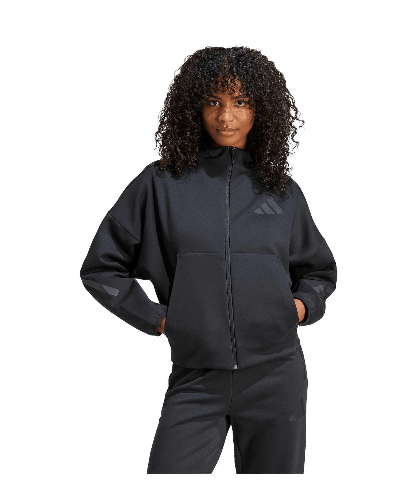 adidas Z.N.E Kapuzenjacke Damen Schwarz - schwarz