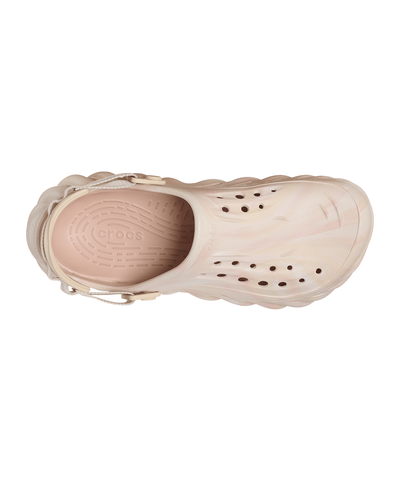 Crocs Echo Marbled Clog Badelatsche Rosa - rosa