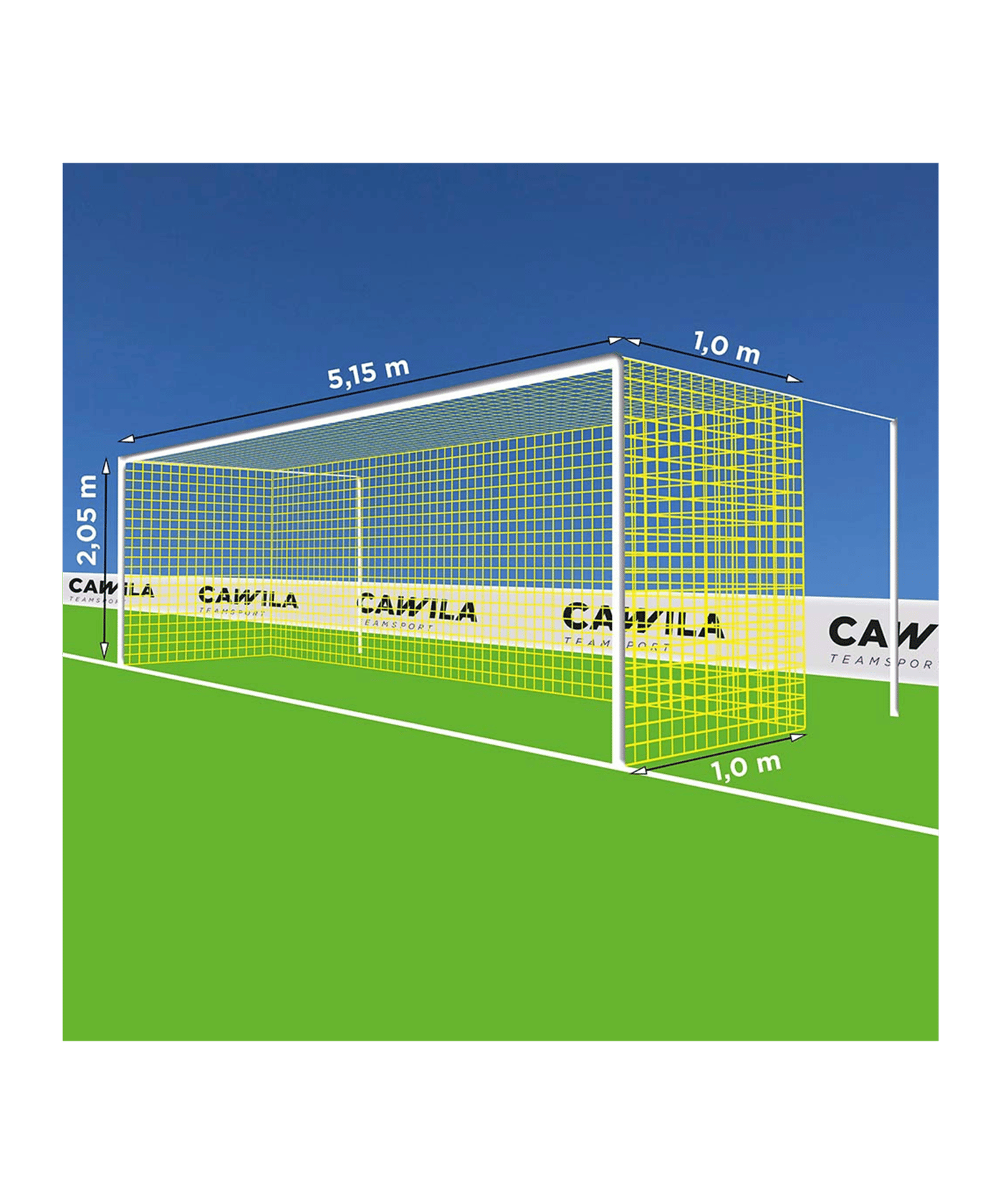 Cawila Tornetz 5,15x2,05m | Tiefe 1,0x1,0m - gelb
