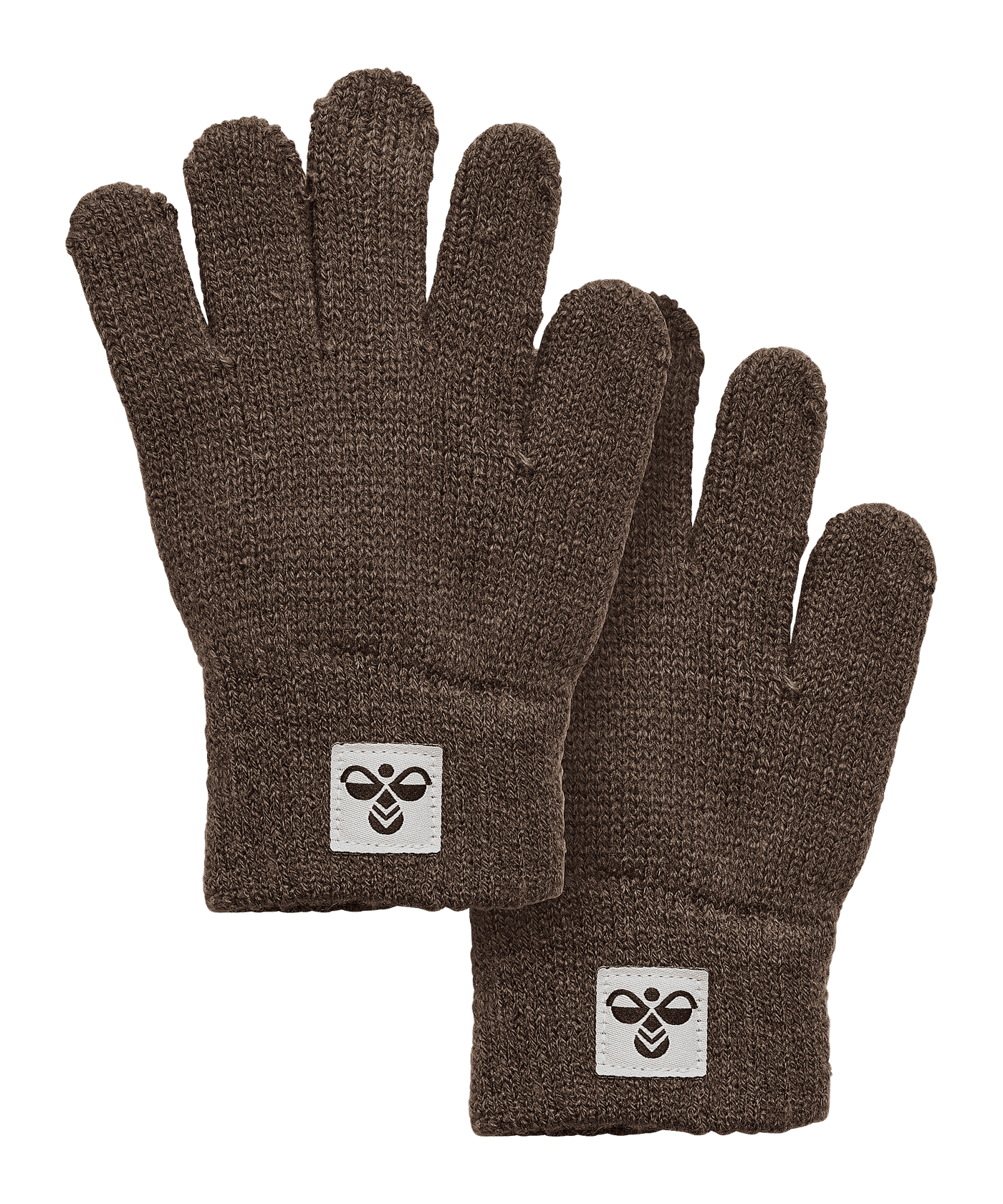 Hummel Knit 2-Pack Handschuhe Kids Braun F8029 - braun