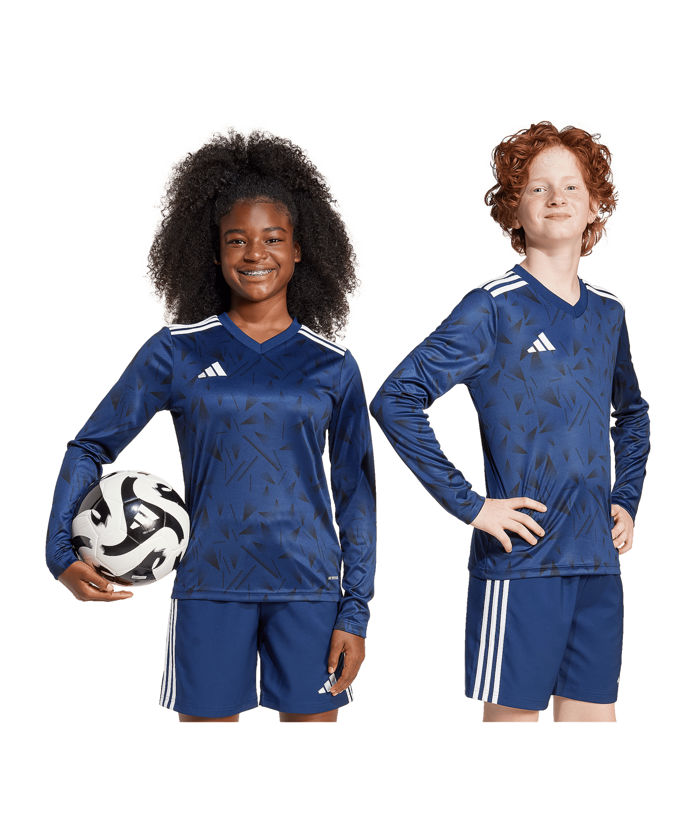 adidas Team Icon 25 Trikot langarm Kids Blau - blau