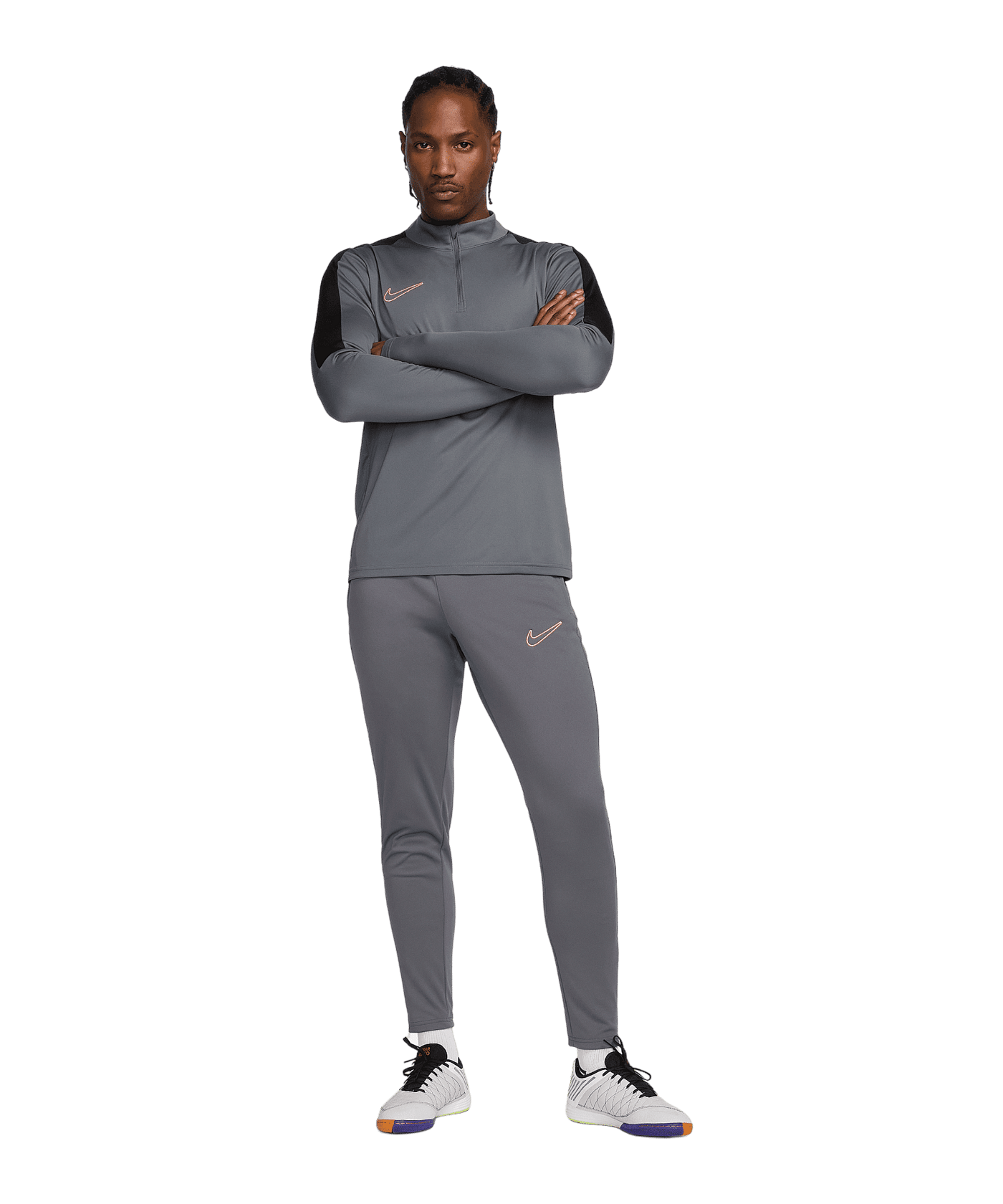 Nike Academy HalfZip Sweatshirt Grau F069 - grau