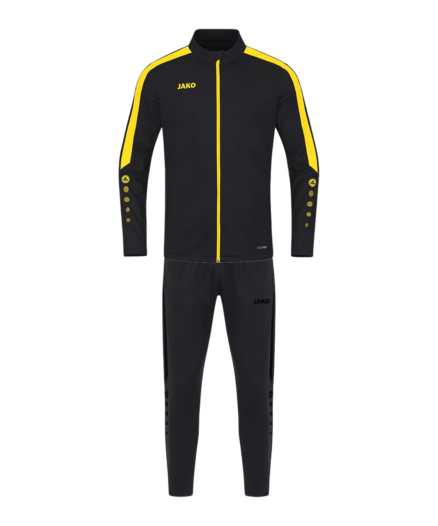 JAKO One Power Trainingsanzug Kids Schwarz F803 - schwarz